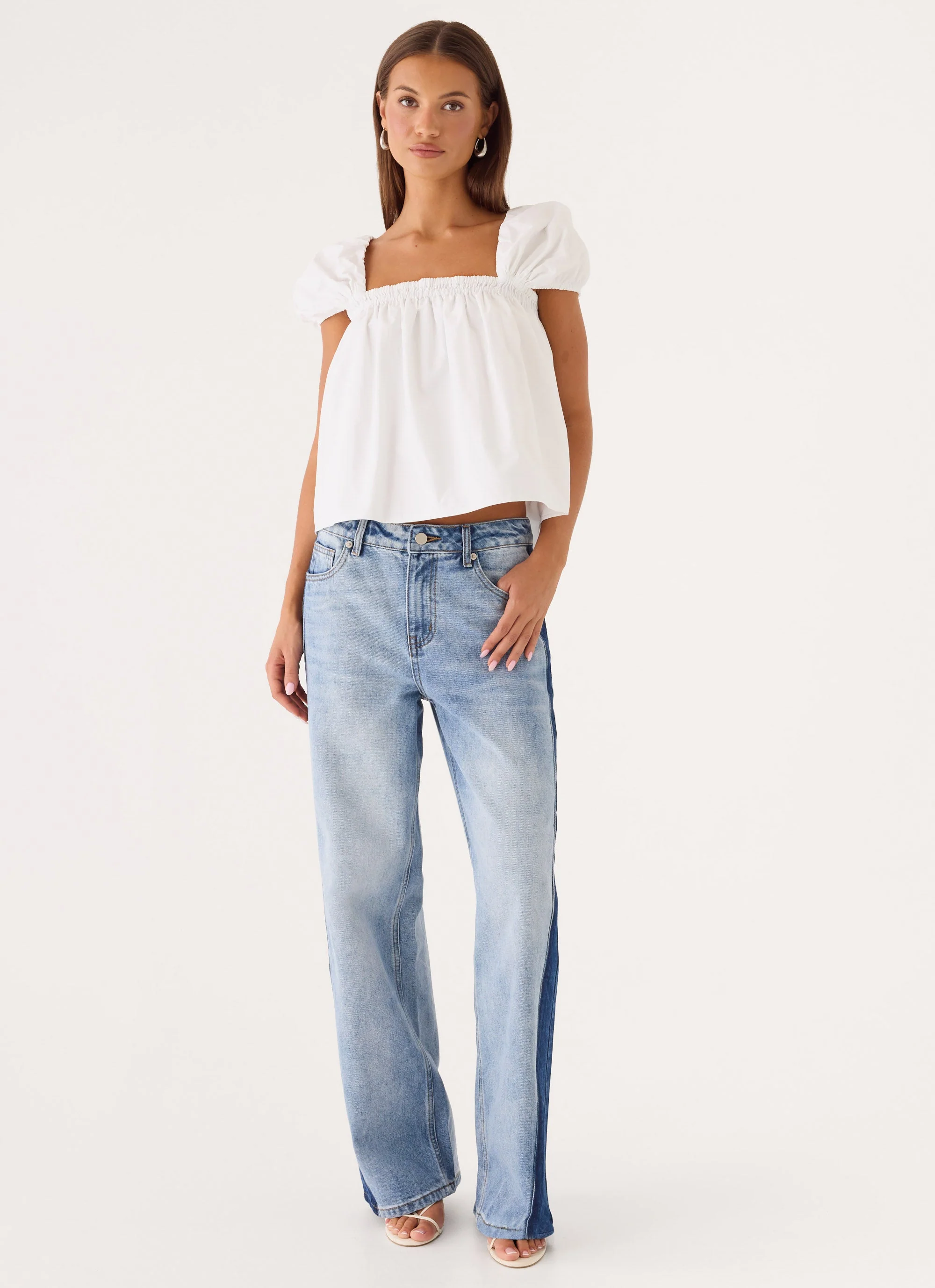 Lawrence Denim Jeans - Washed Blue - luluinthesky