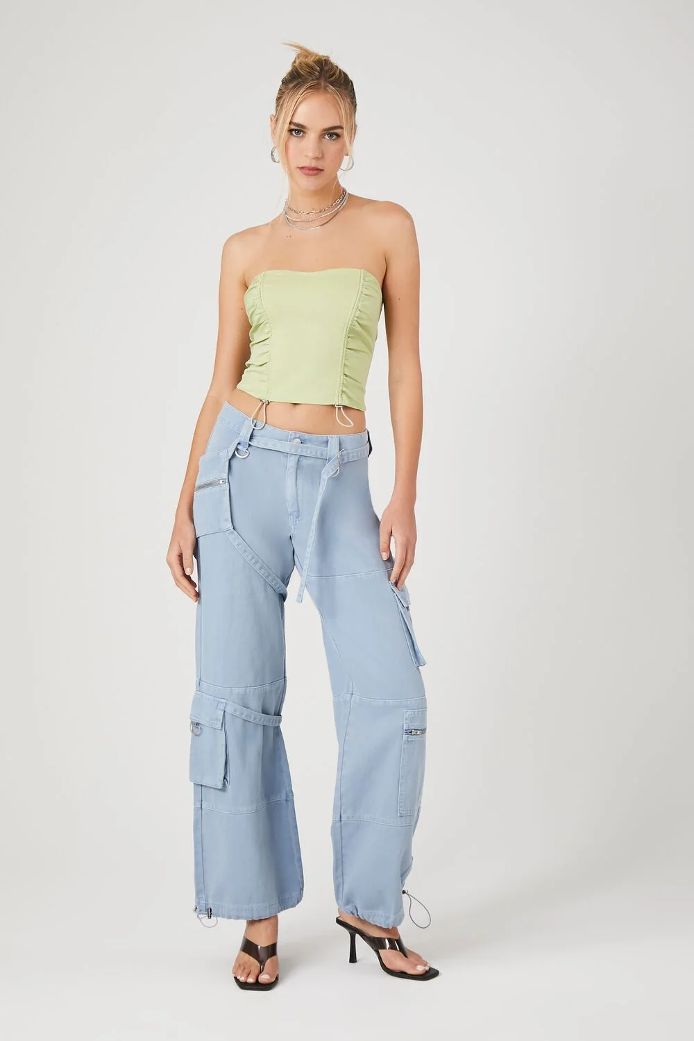 Toggle Drawstring Tube Top