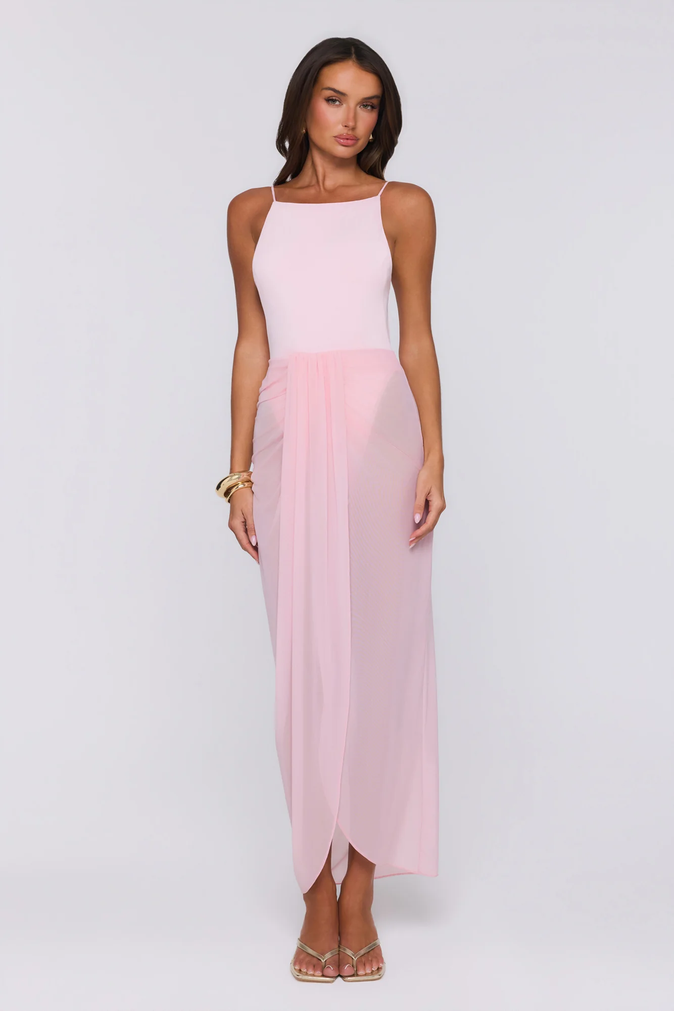 Sea Foam Dreams Maxi Dress Pink