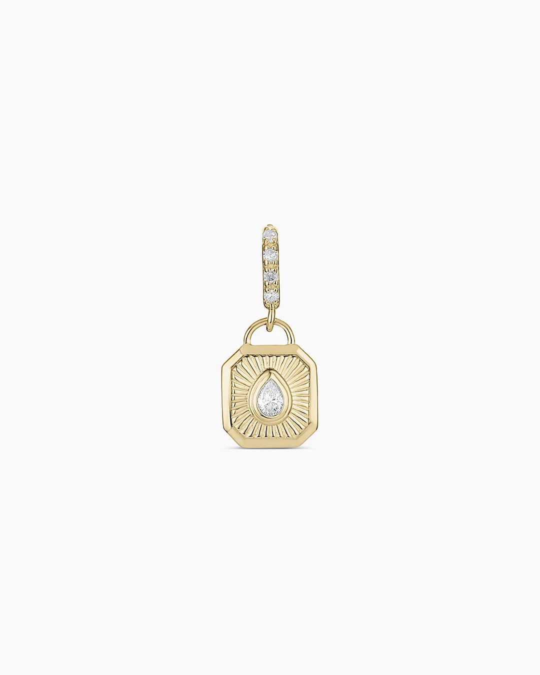 14K Lab Grown Diamond Burst Charm