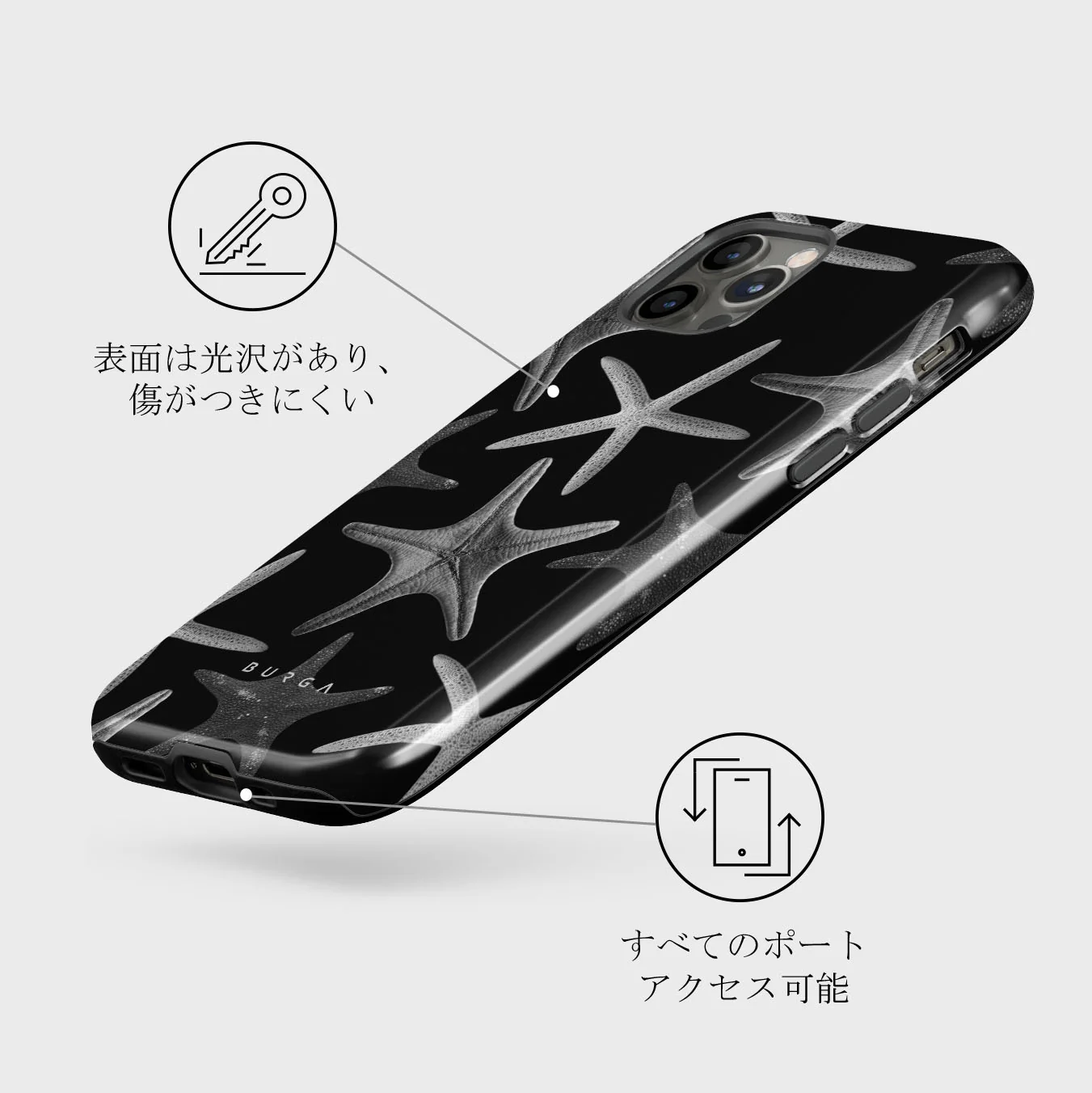 Midnight Ocean - iPhone 12 Pro ケース