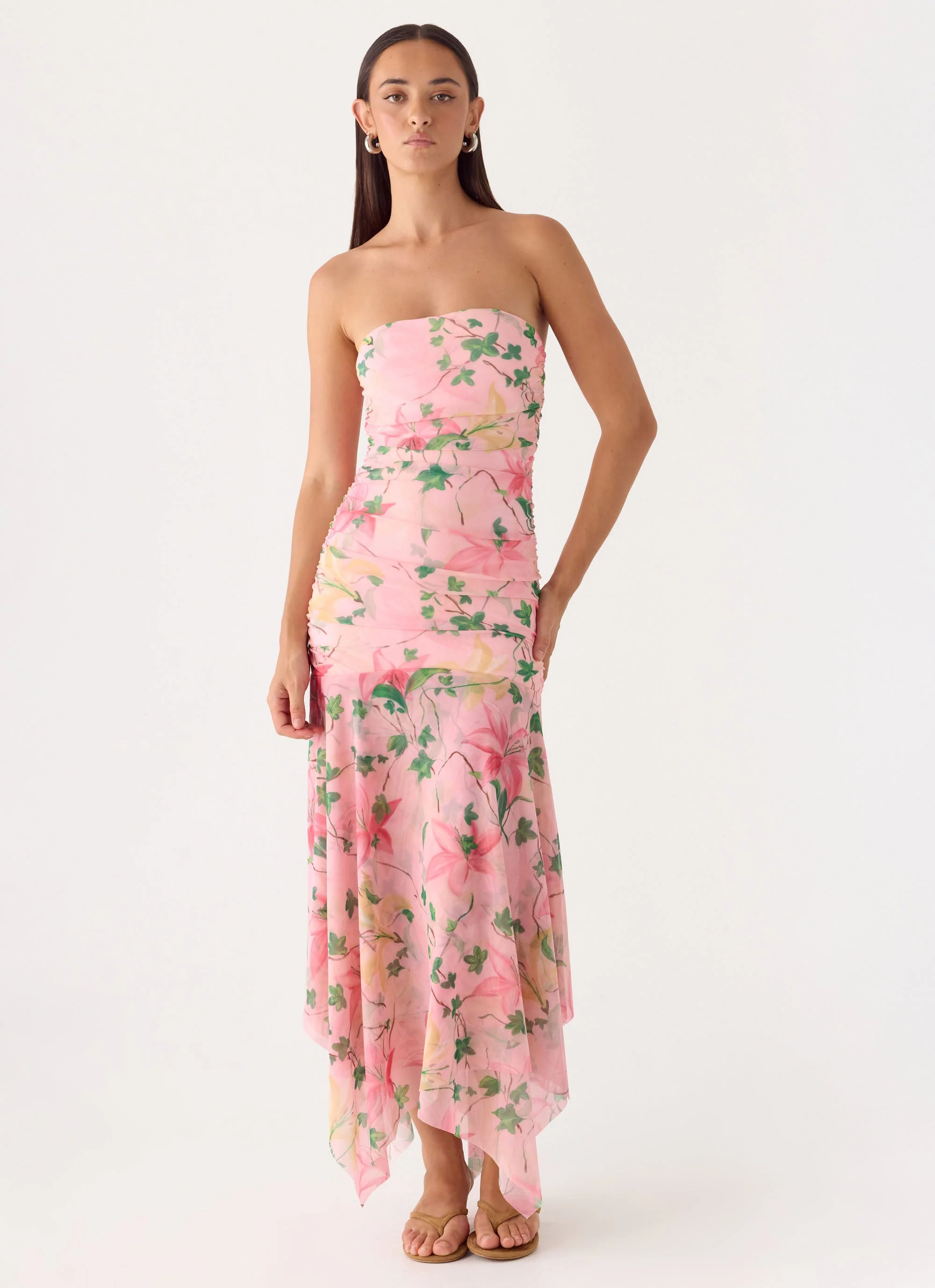 Bingle Midi Dress - Blooming Spring - luluinthesky