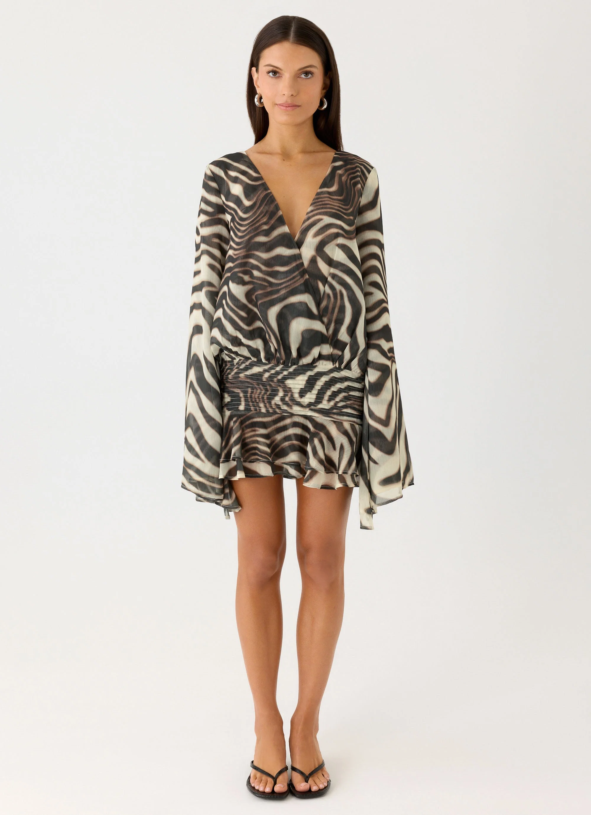 Elisana Mini Dress - Zebra
