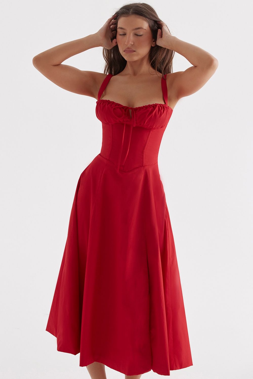 Red Rose Bustier Sundress