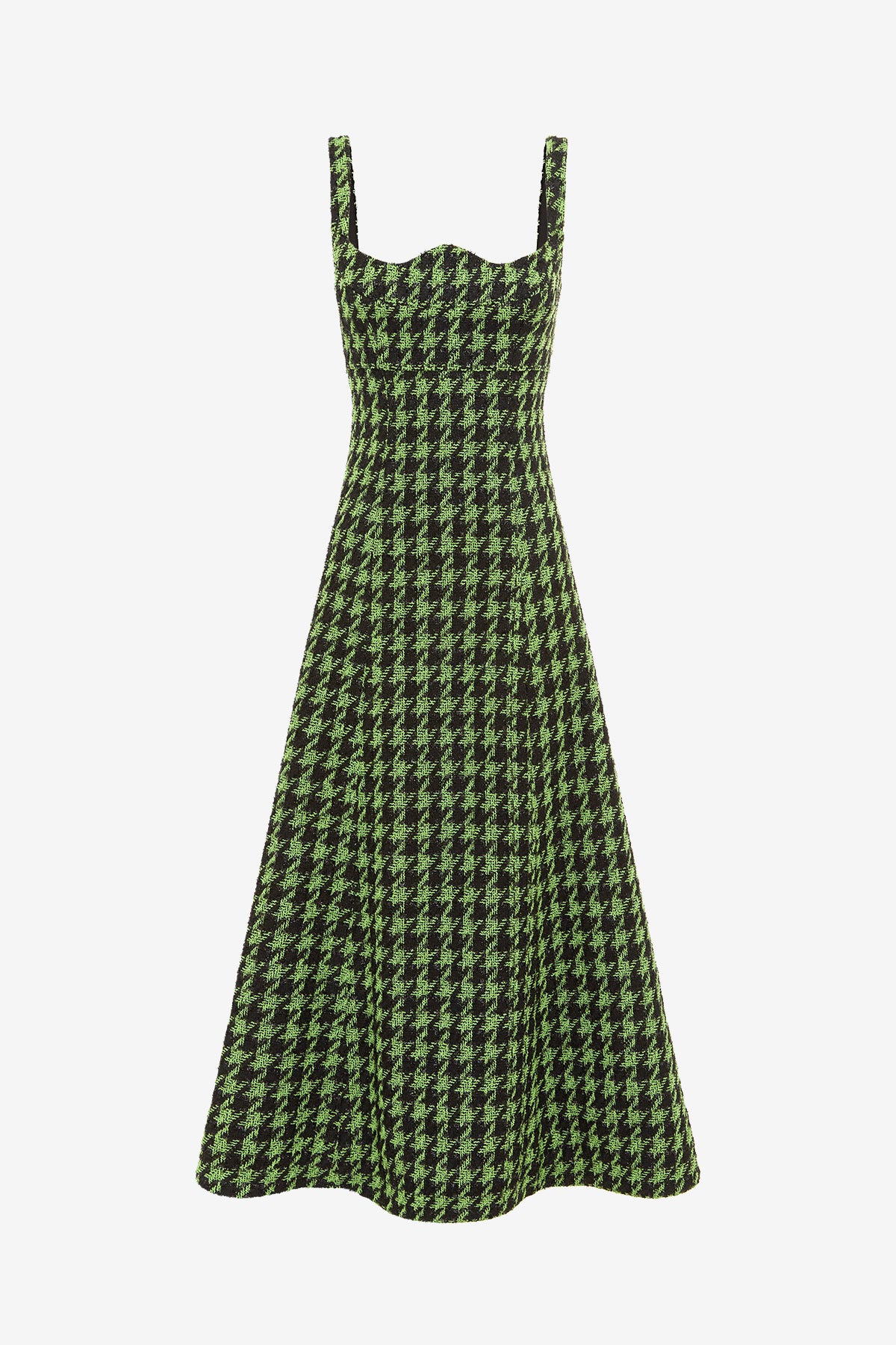 Odette Tweed Midi Dress - Houndstooth