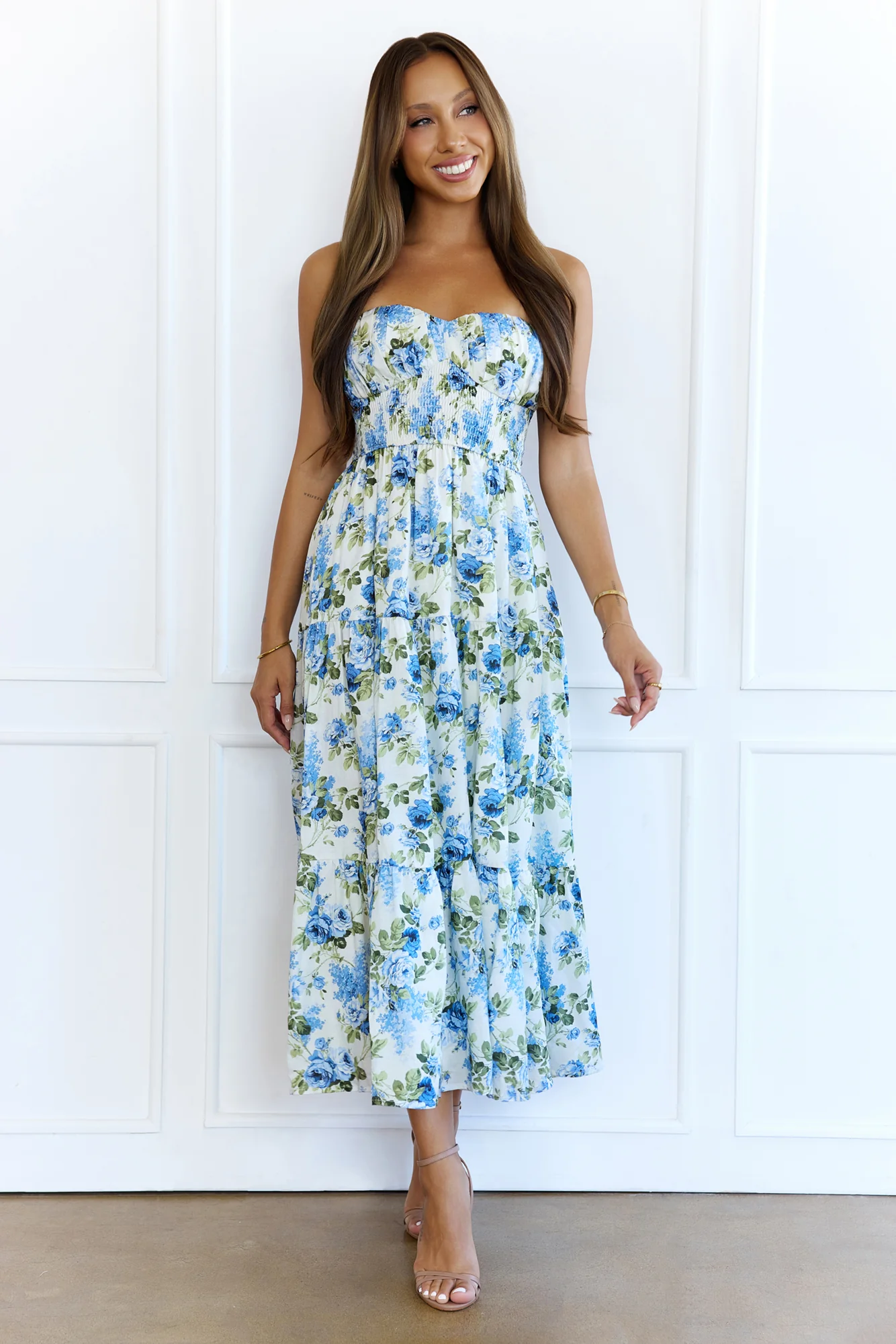 Styled For You Midi Dress Blue