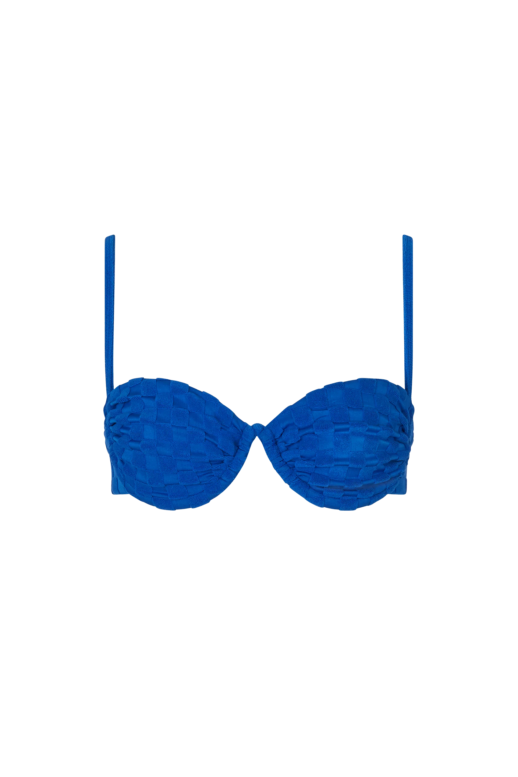 Riviera Bikini Top in Cobalto