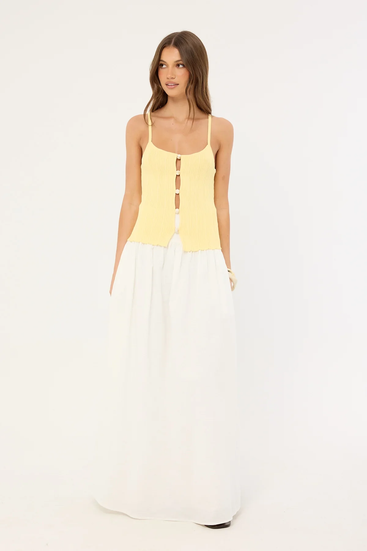 Sndys The Label Odessa Knit Tank Top Pollen