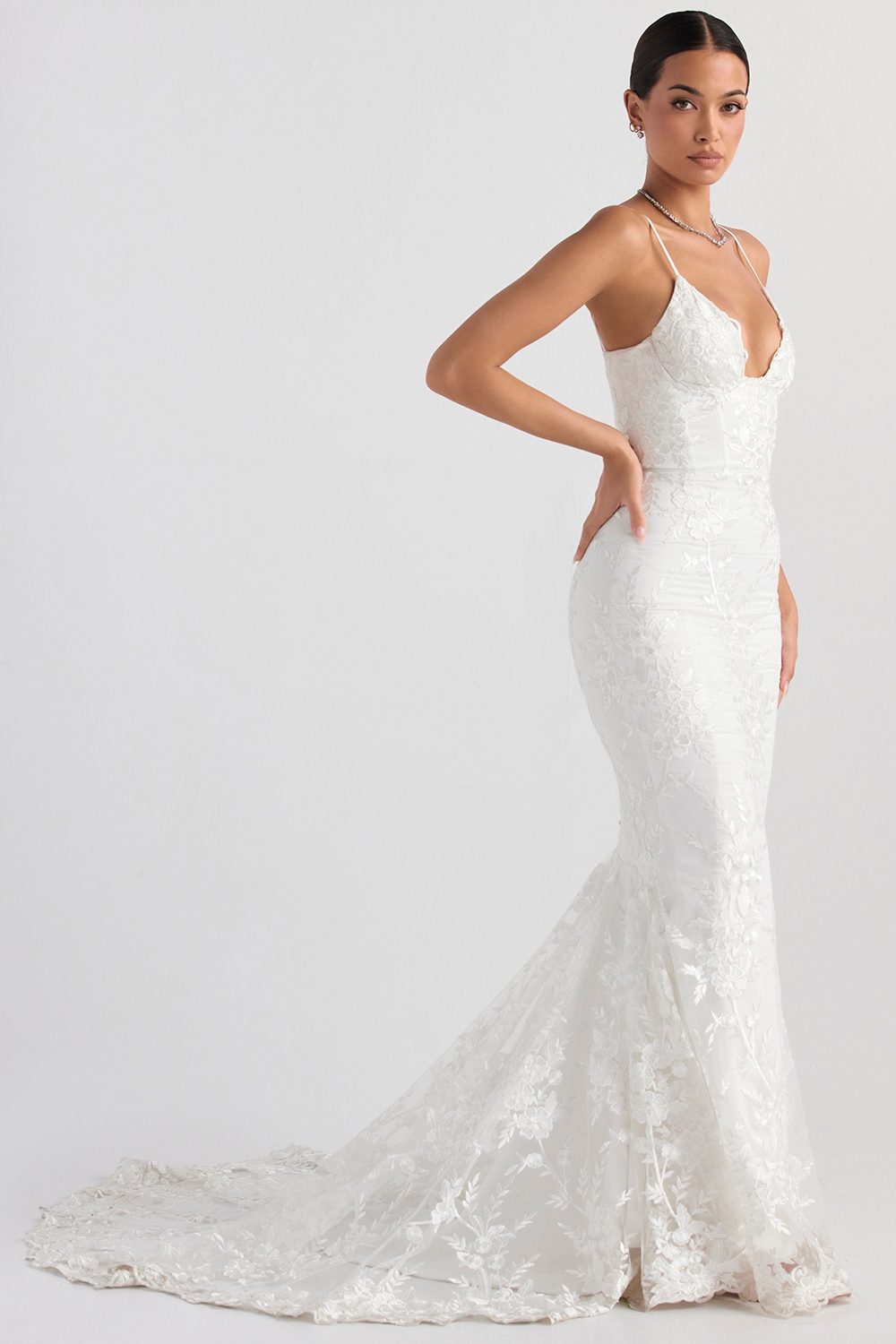 White Lace Bridal Gown