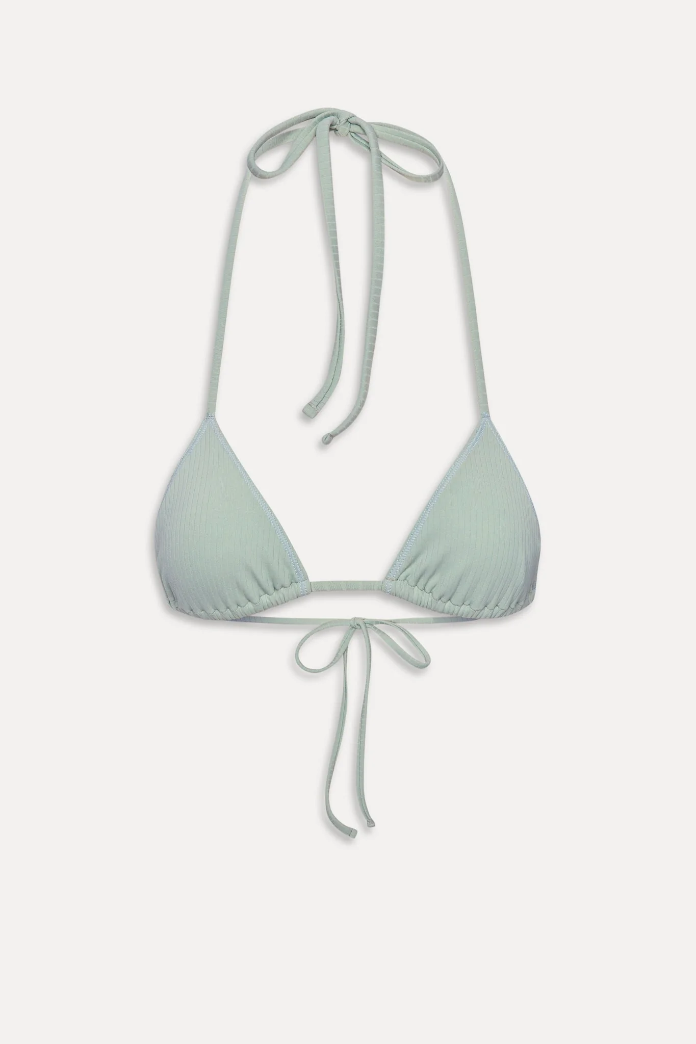 Nick Triangle Halter Bikini Top - Minty