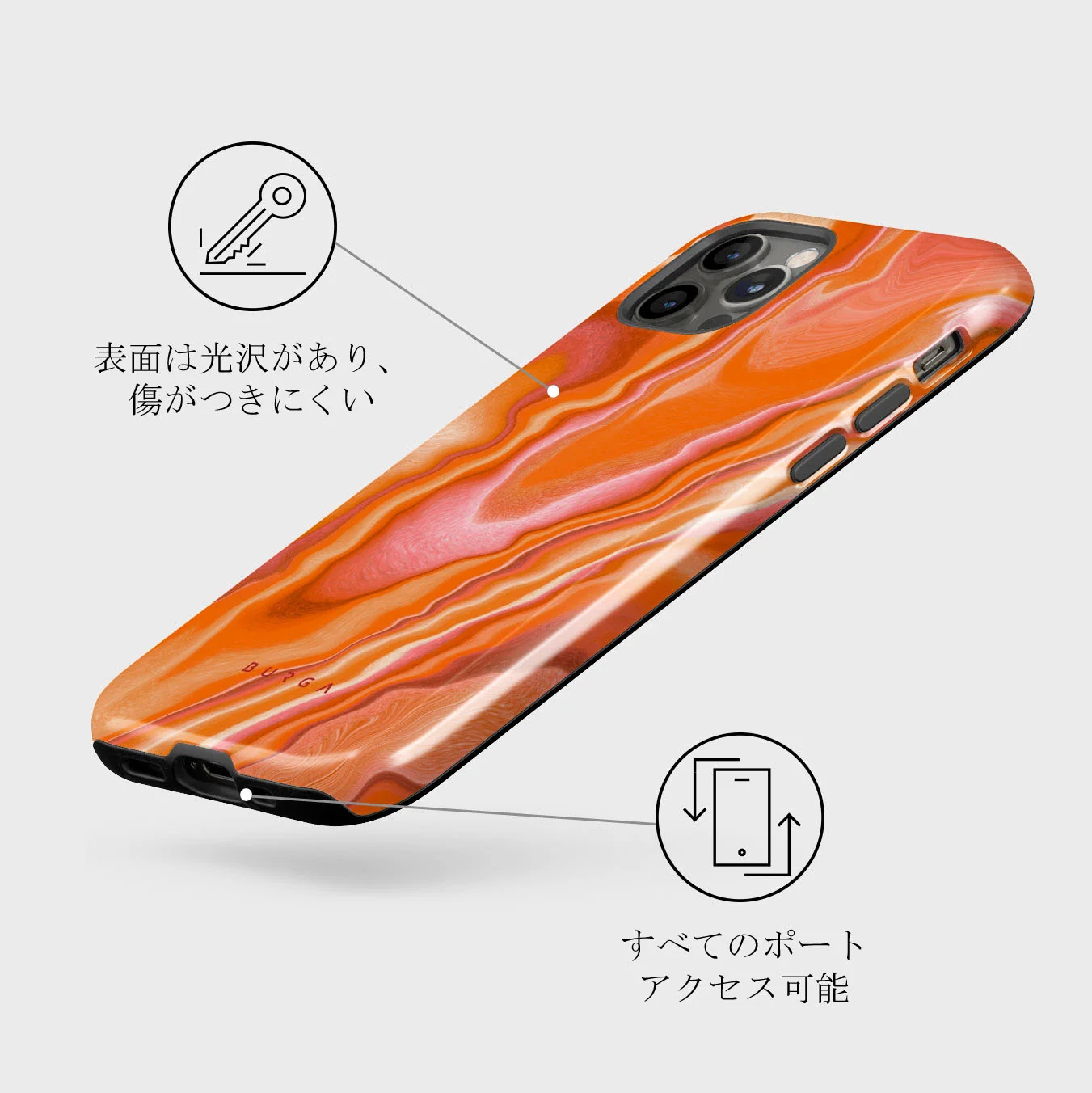 Retro Glow - iPhone 12 Pro ケース