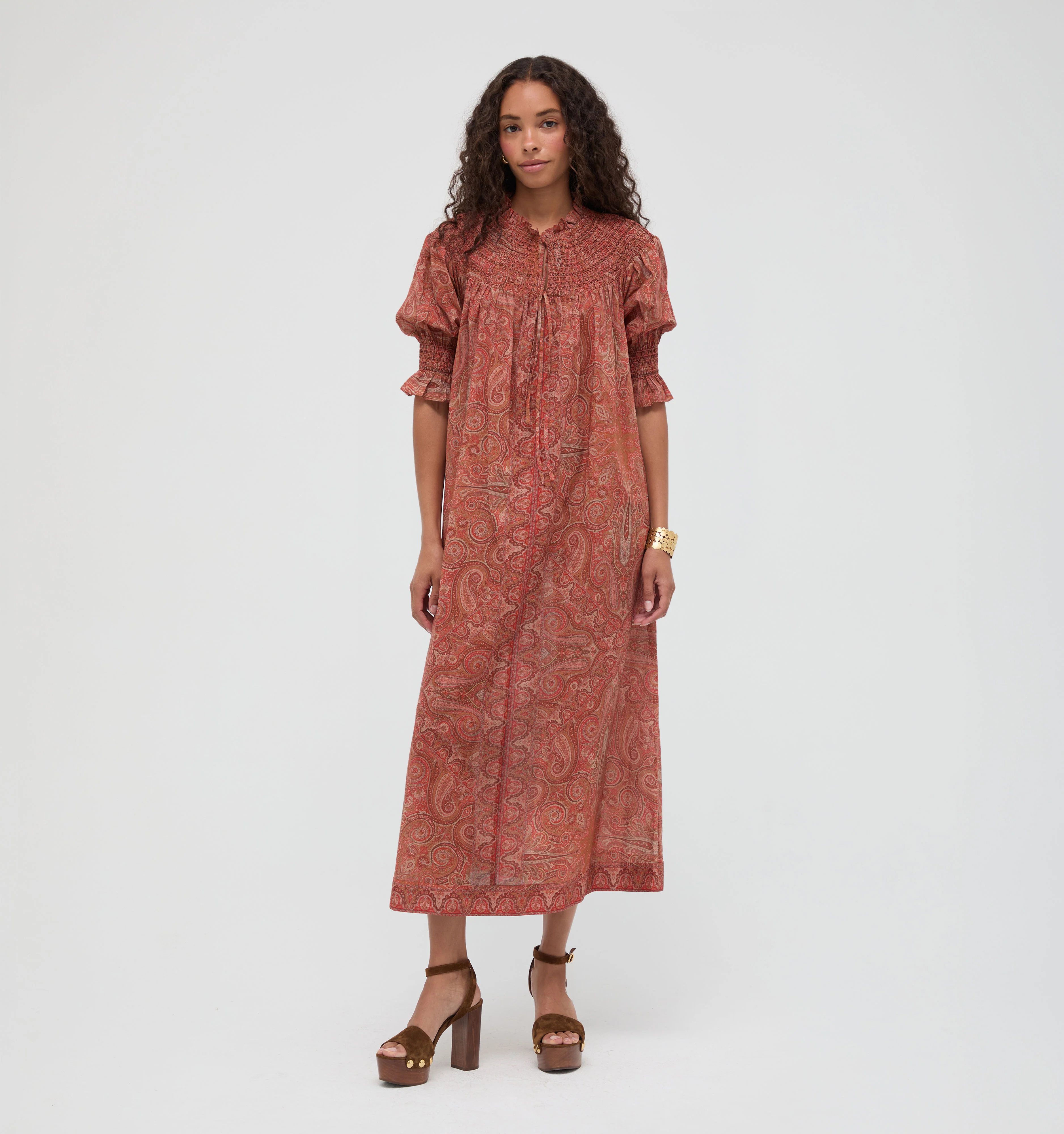 The Zinnia Maxi Dress -  Cypress Paisley
