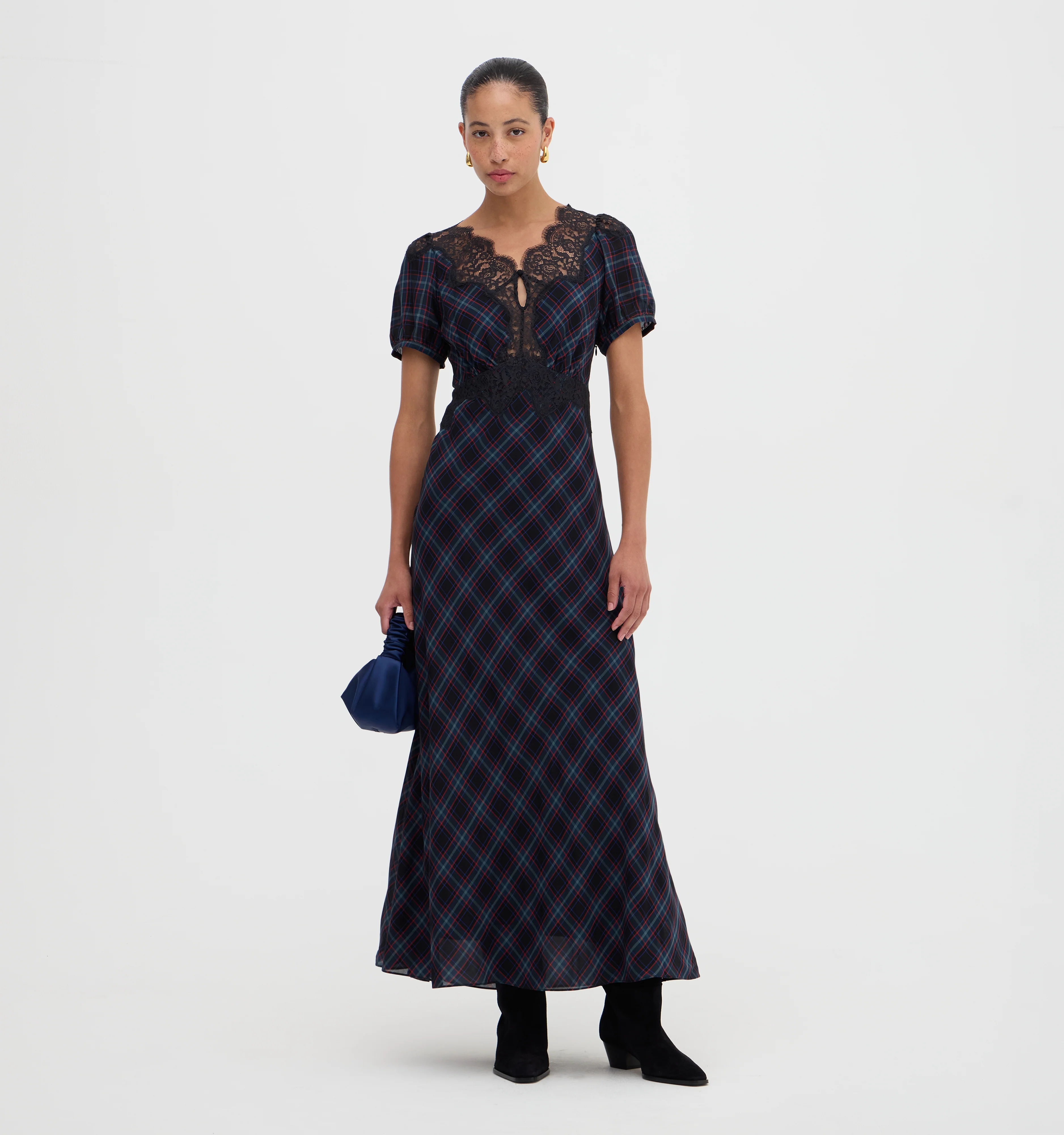 The Oakley Dress - Jewel Tartan