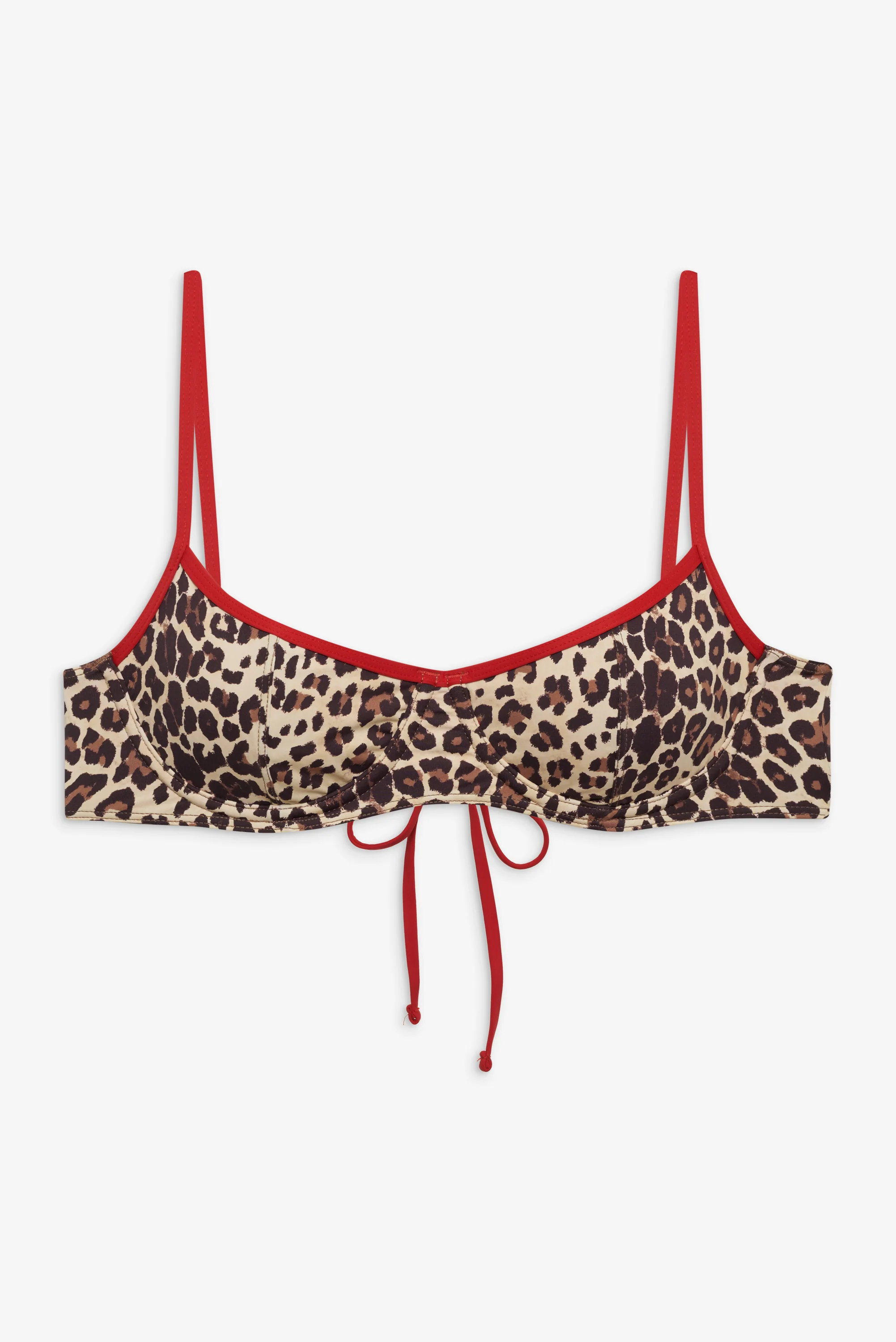 Cola Underwire Bikini Top - Cheetah - luluinthesky