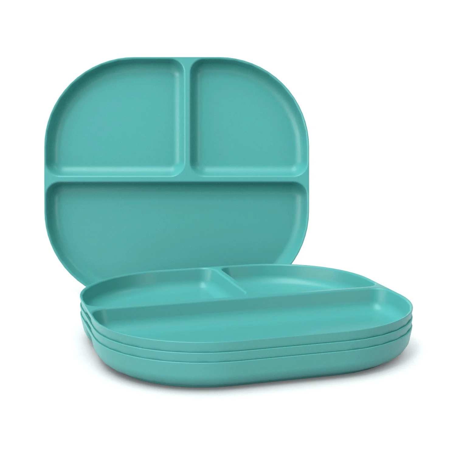 Vogeelle Divided Plate with rim - Lagoon