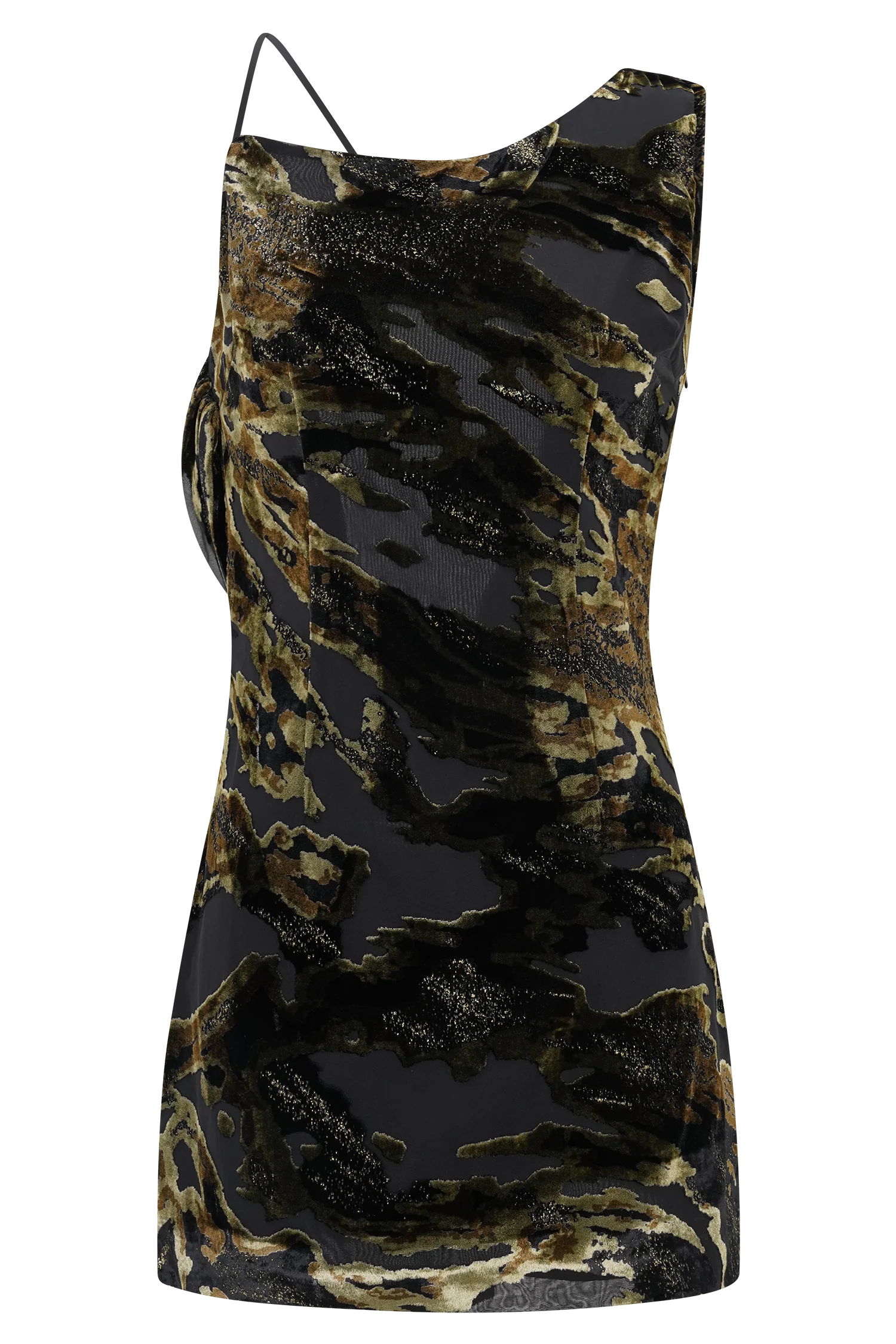 Ayana Cross Back Mini Dress - Velvet Burnout