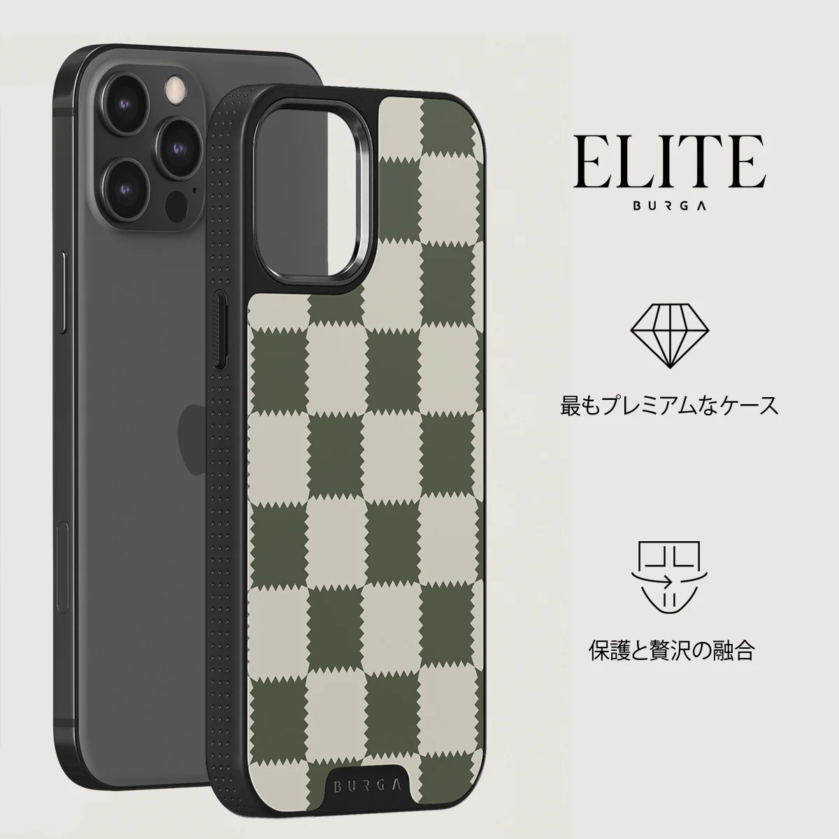 Retro Grid - iPhone 12 Pro ケース
