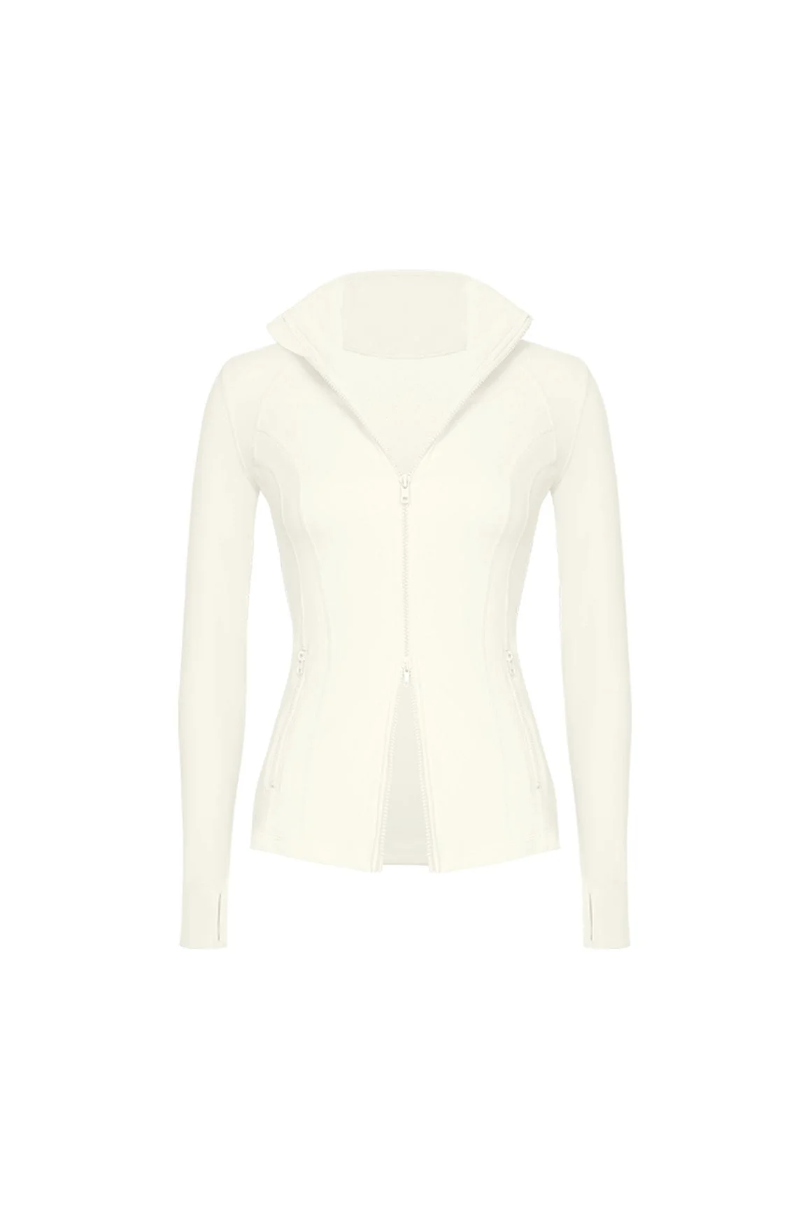 Double Zip Slim Fit Active Jacket