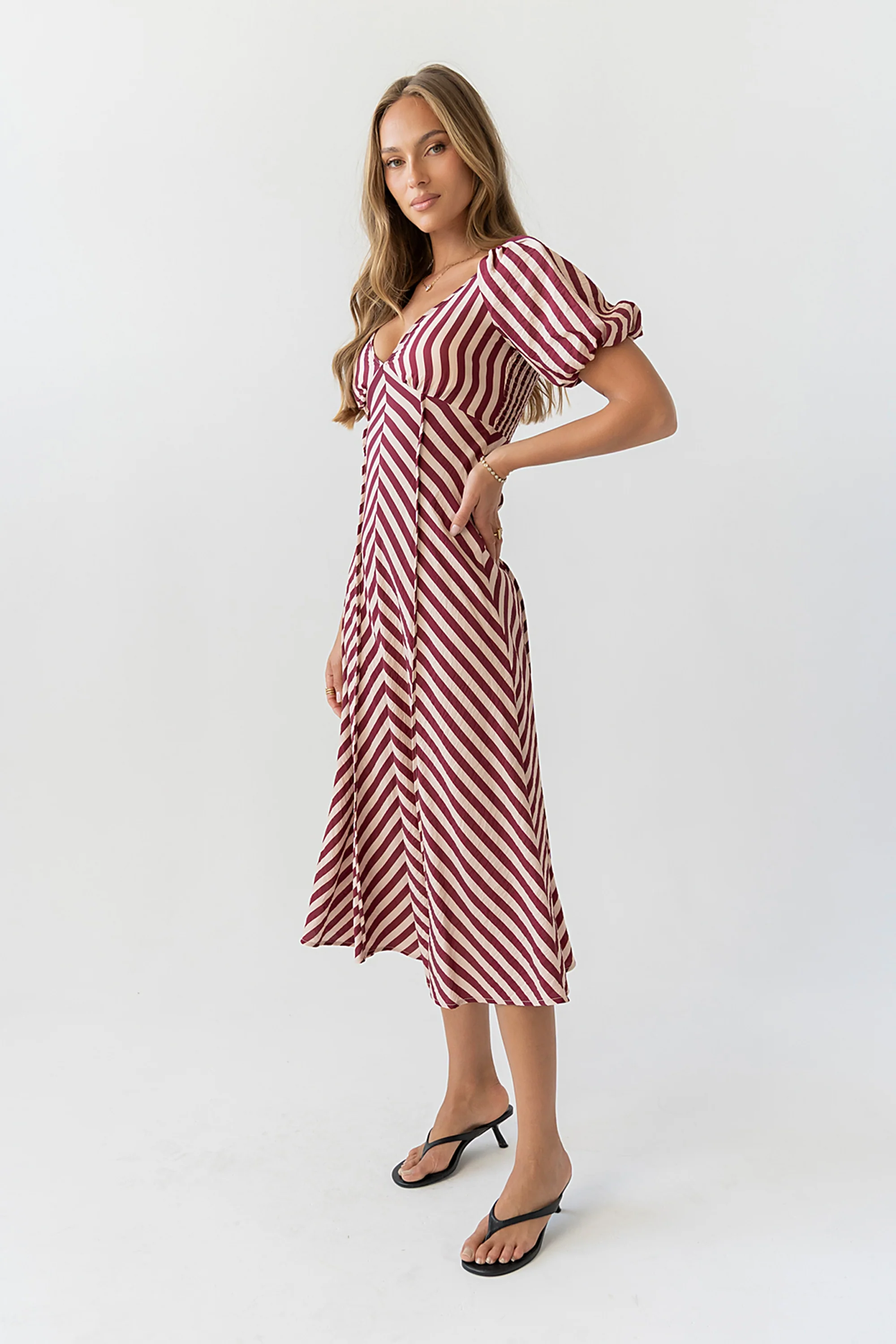 Lindsay Striped Maxi Dress