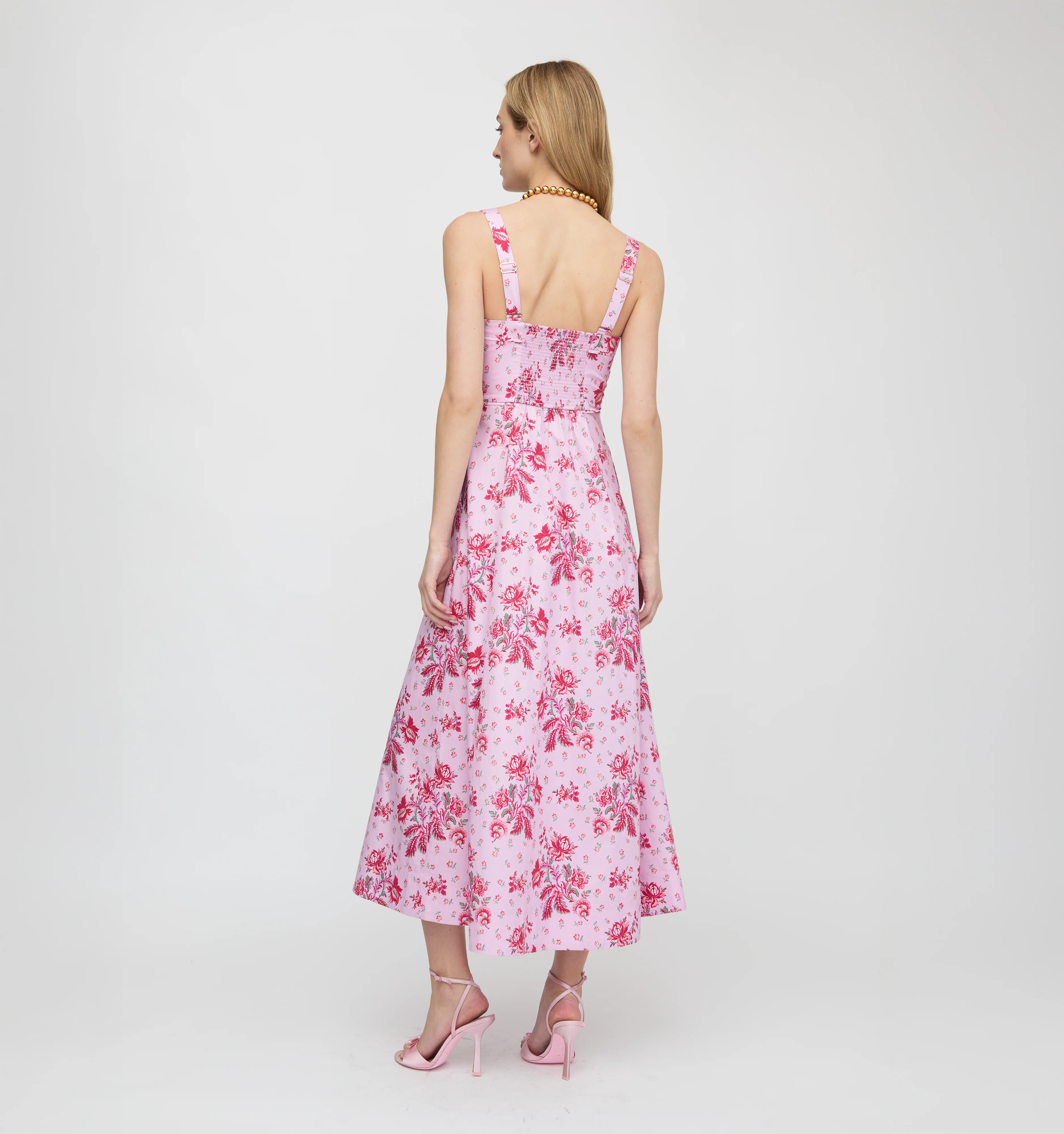 The Ezra Dress - Pink Delft Bouquet