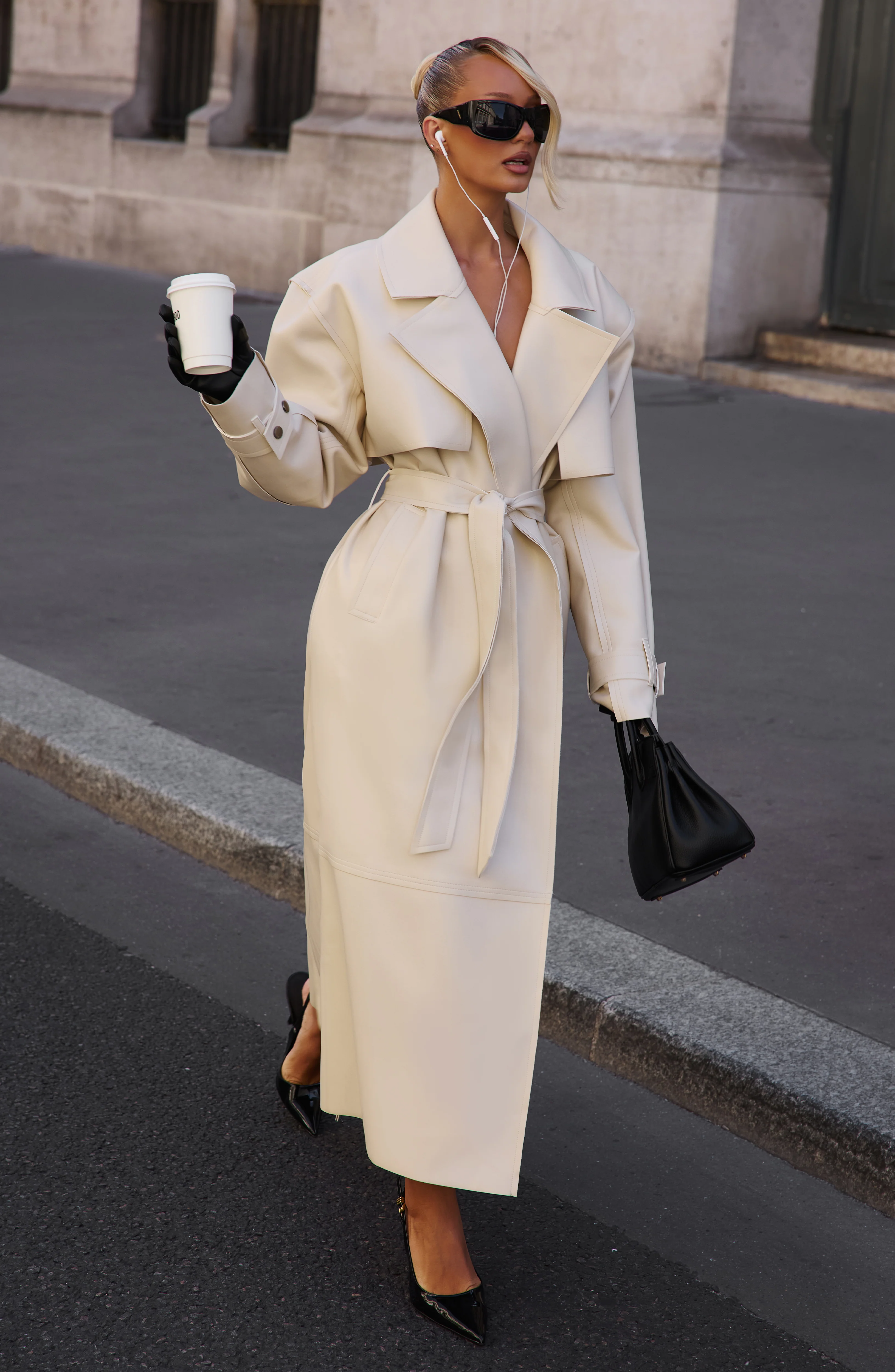 Bridget Trench Coat - Cream