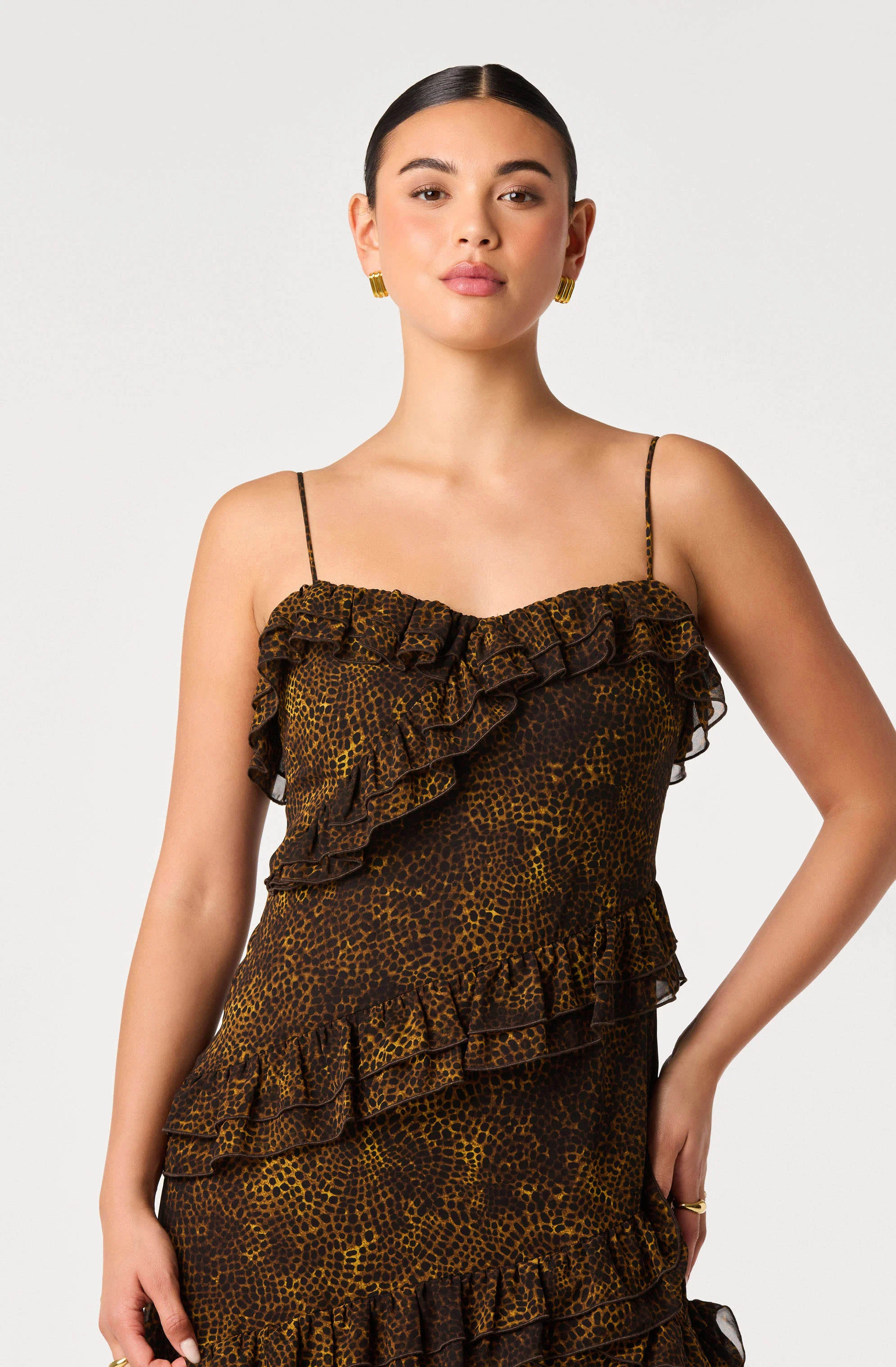 Journee Tiered Maxi Dress