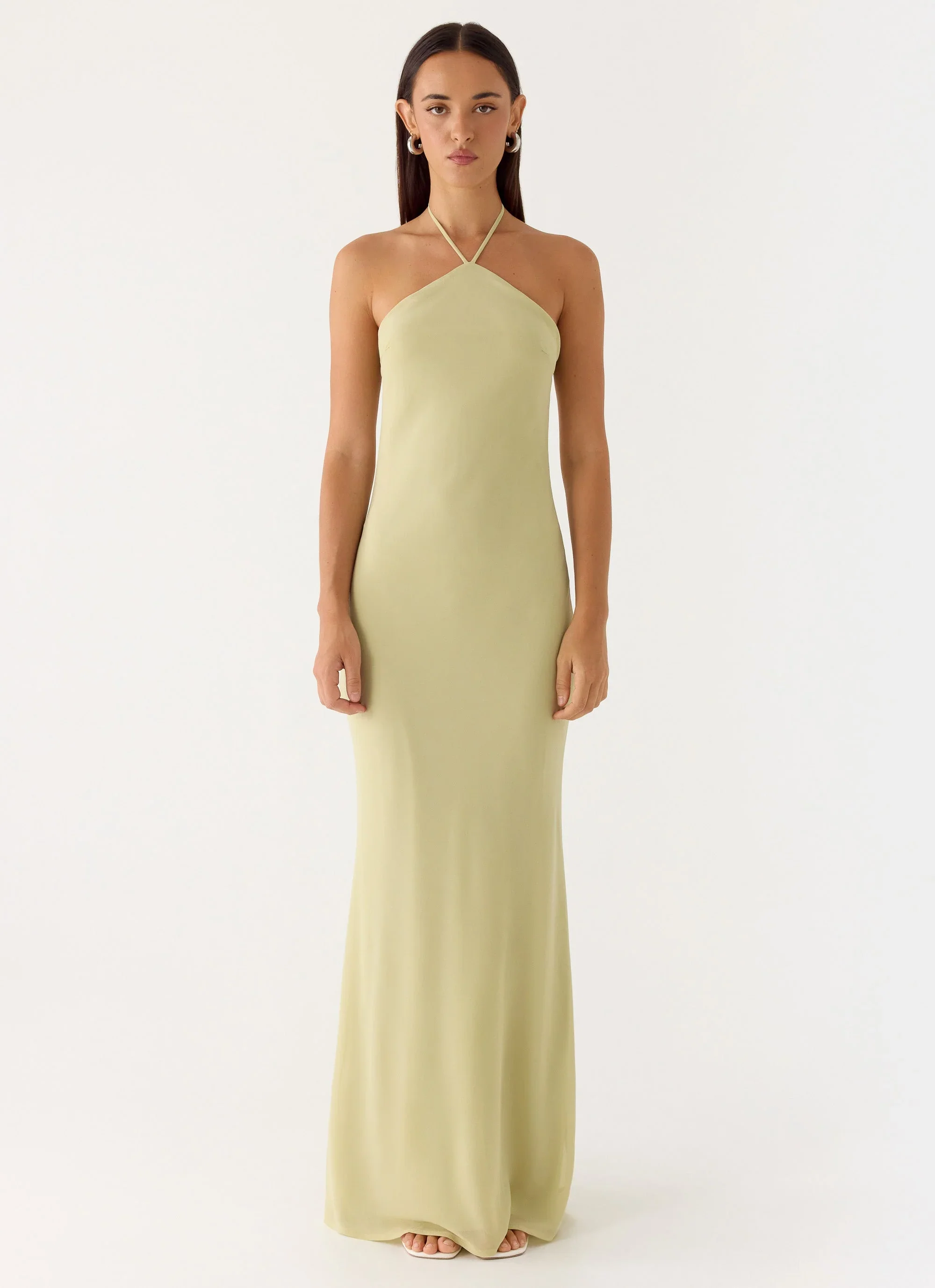 Anouk Halter Maxi Dress - Sage