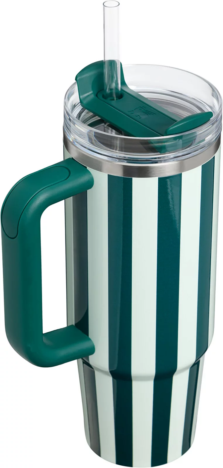 Stanley 30 oz. Quencher H2.0 FlowState Tumbler - Holiday - Wintergreen Peppermint Stripe