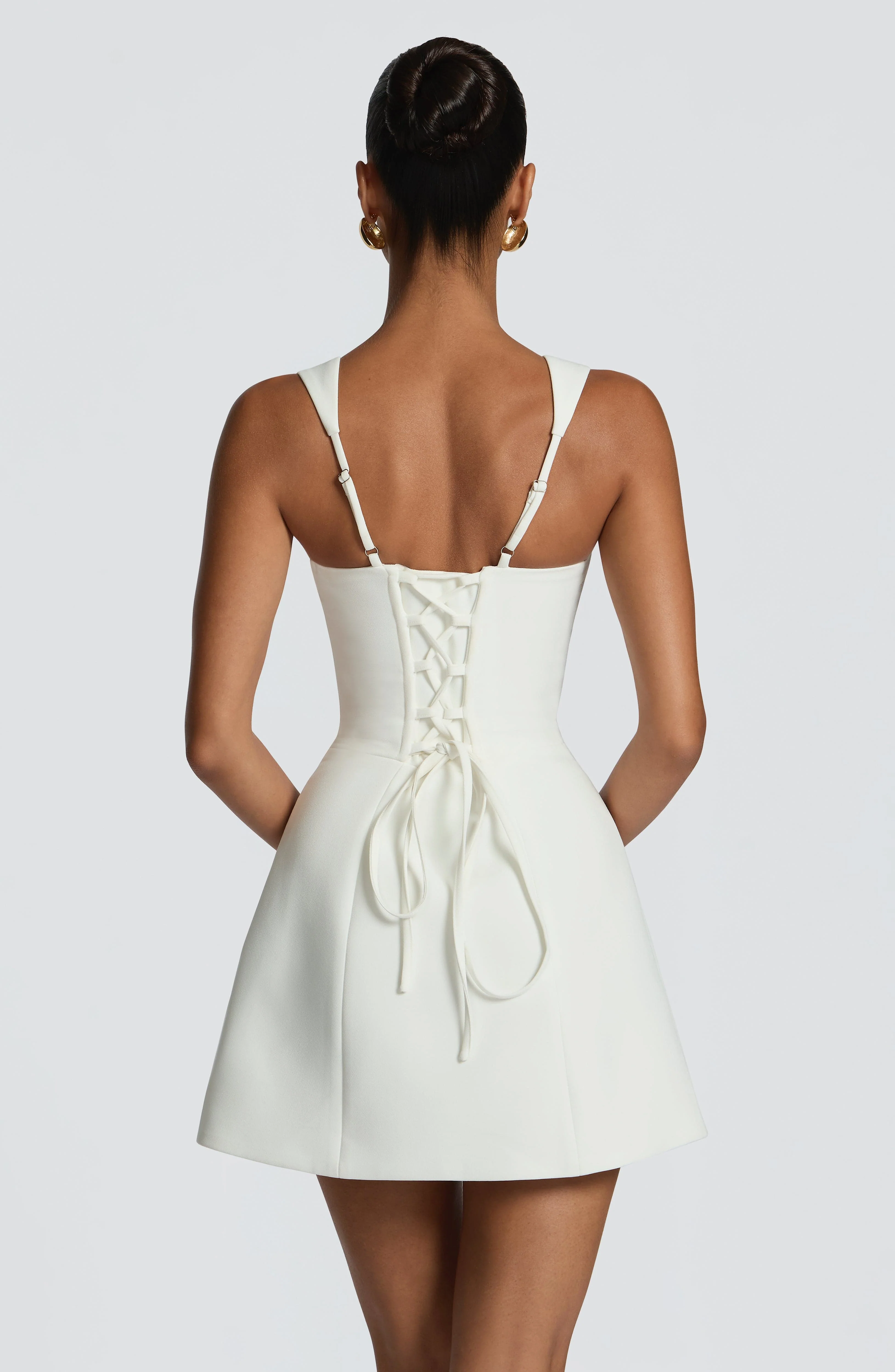 Iona Mini Dress - Ivory - luluinthesky