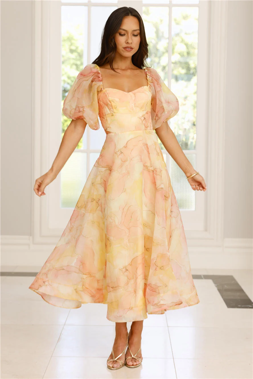 Style Domination Maxi Dress Yellow