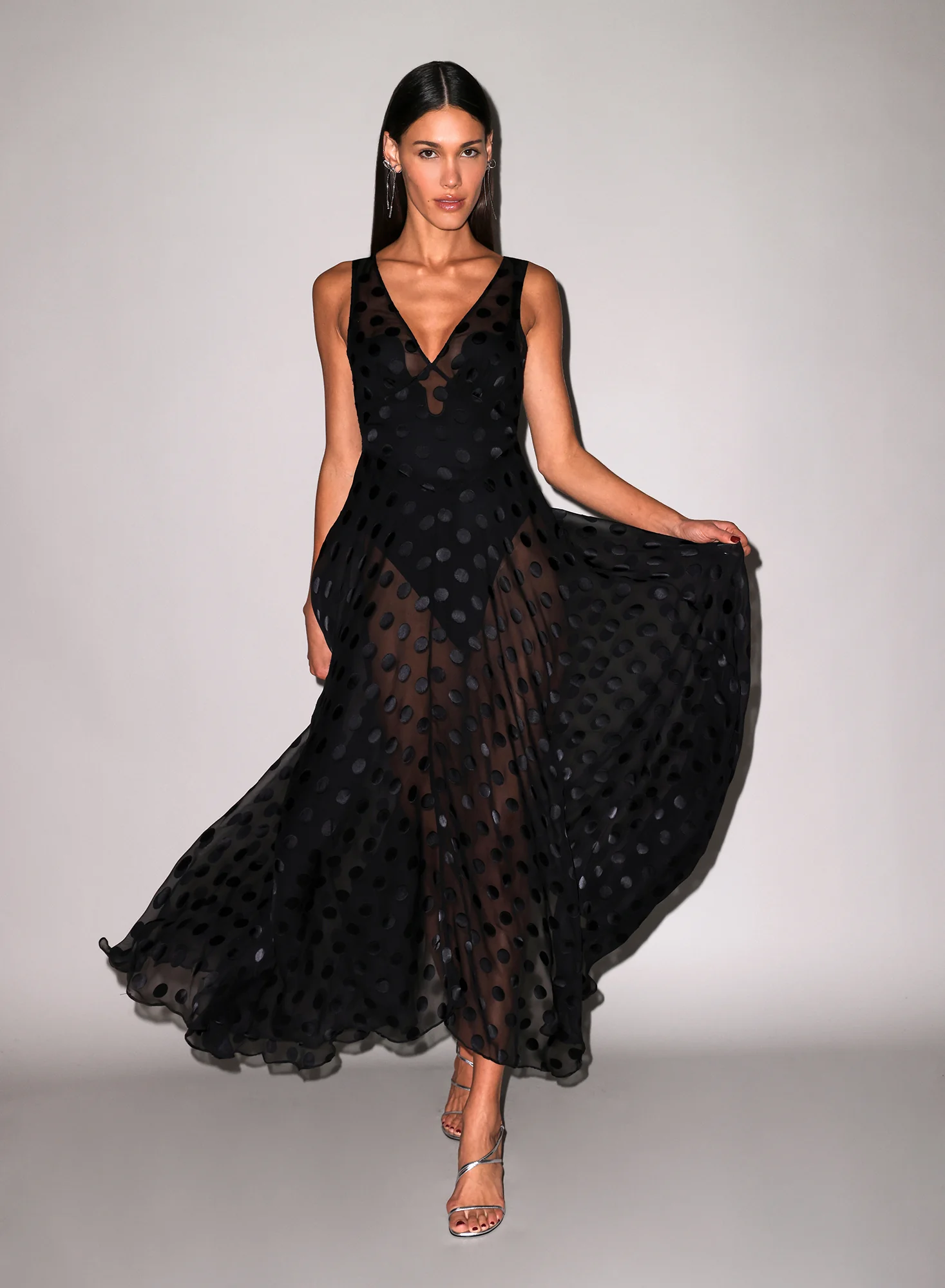 Silk Dot Gown