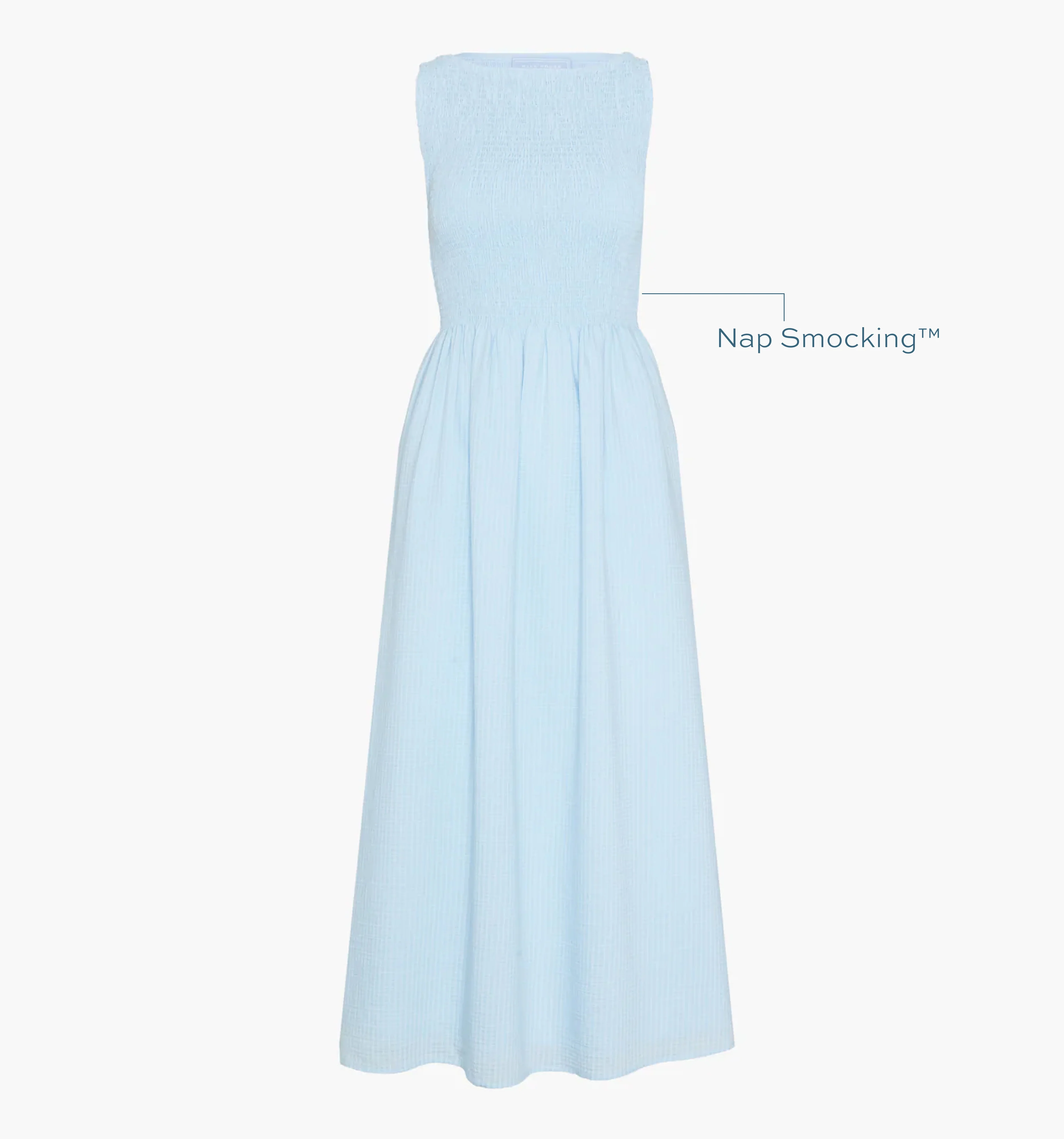 The Cosima Nap Dress - Pale Blue