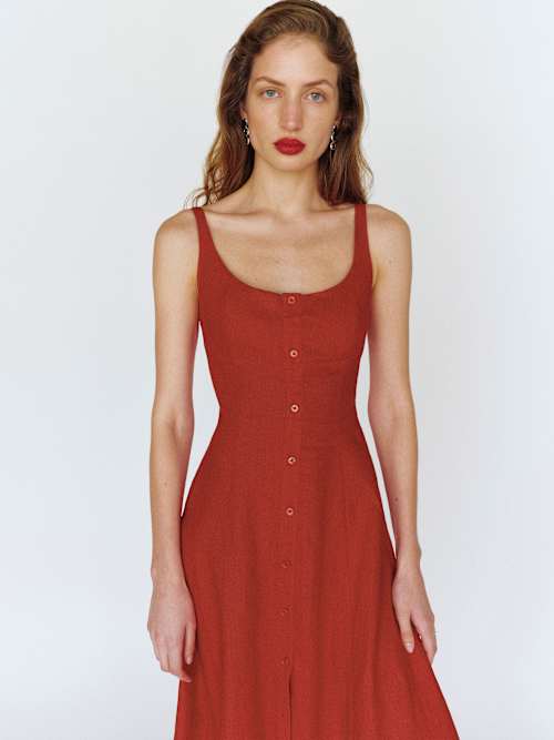 Fraise Linen Dress