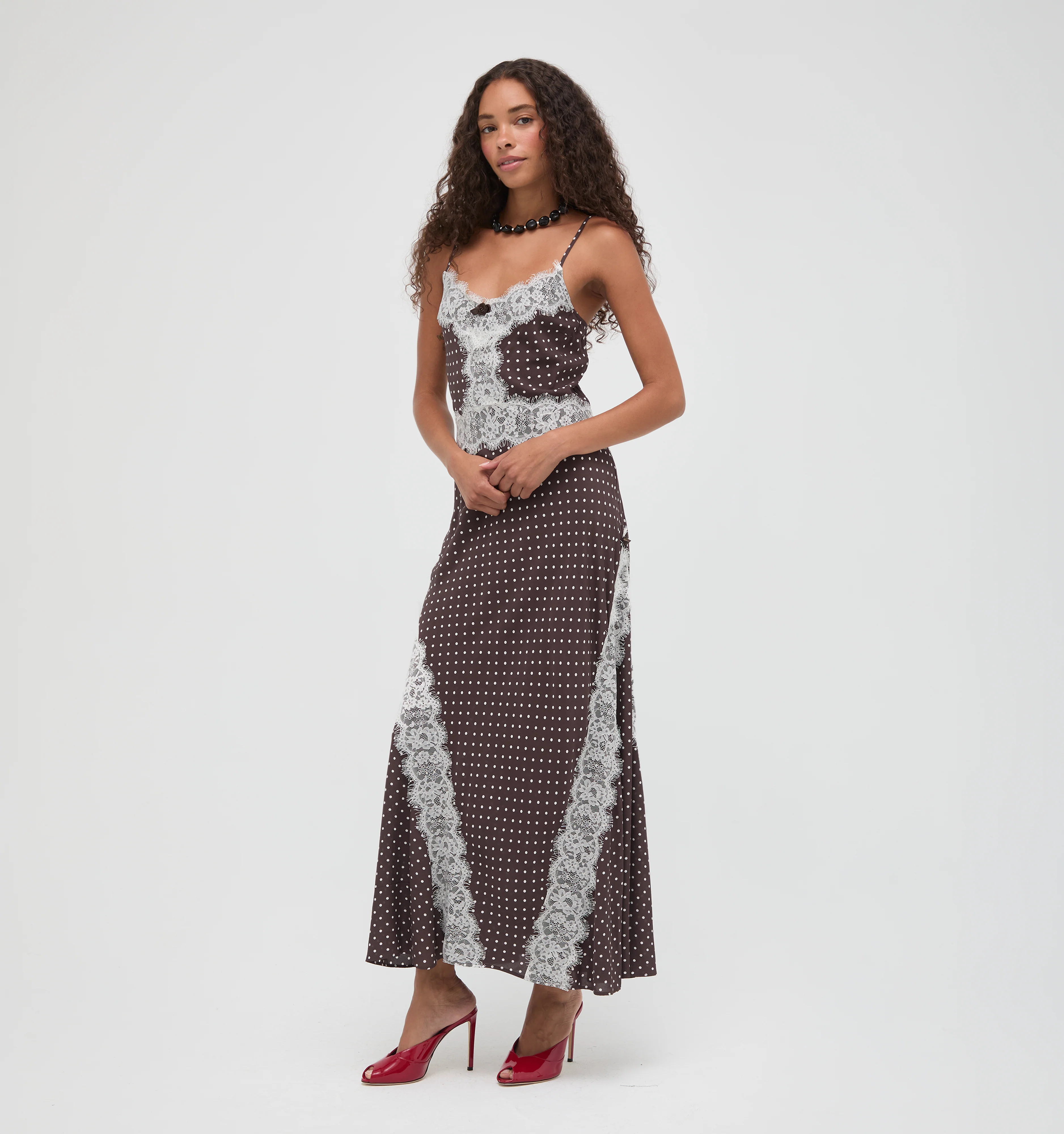 The Francesca Dress - Duke Dot Chocolate