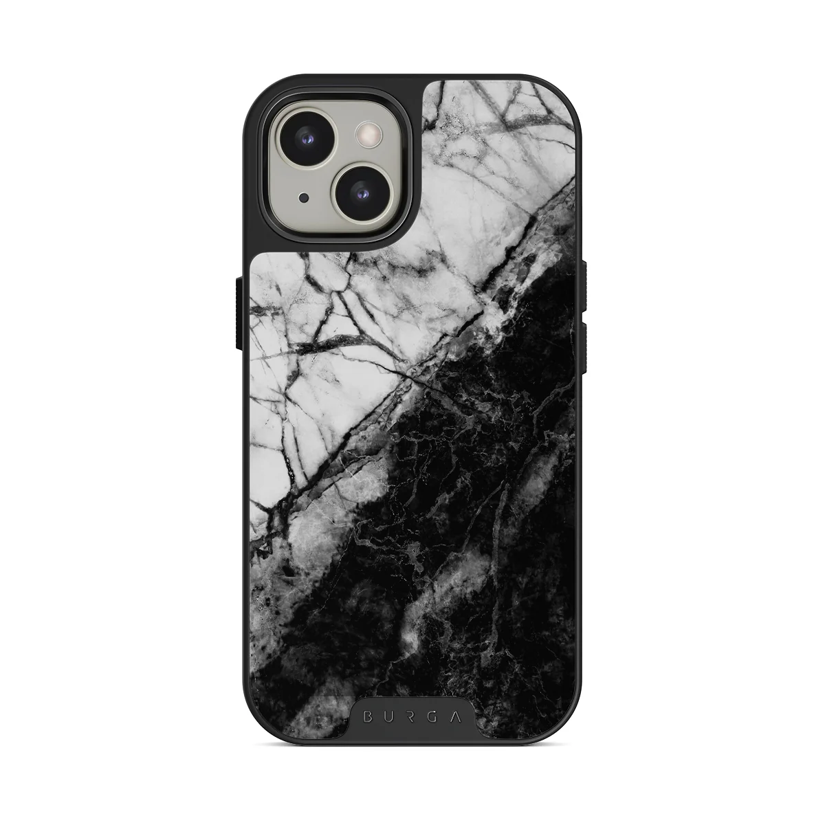 Fatal Contradiction - Black & White Marble iPhone 13 ケース