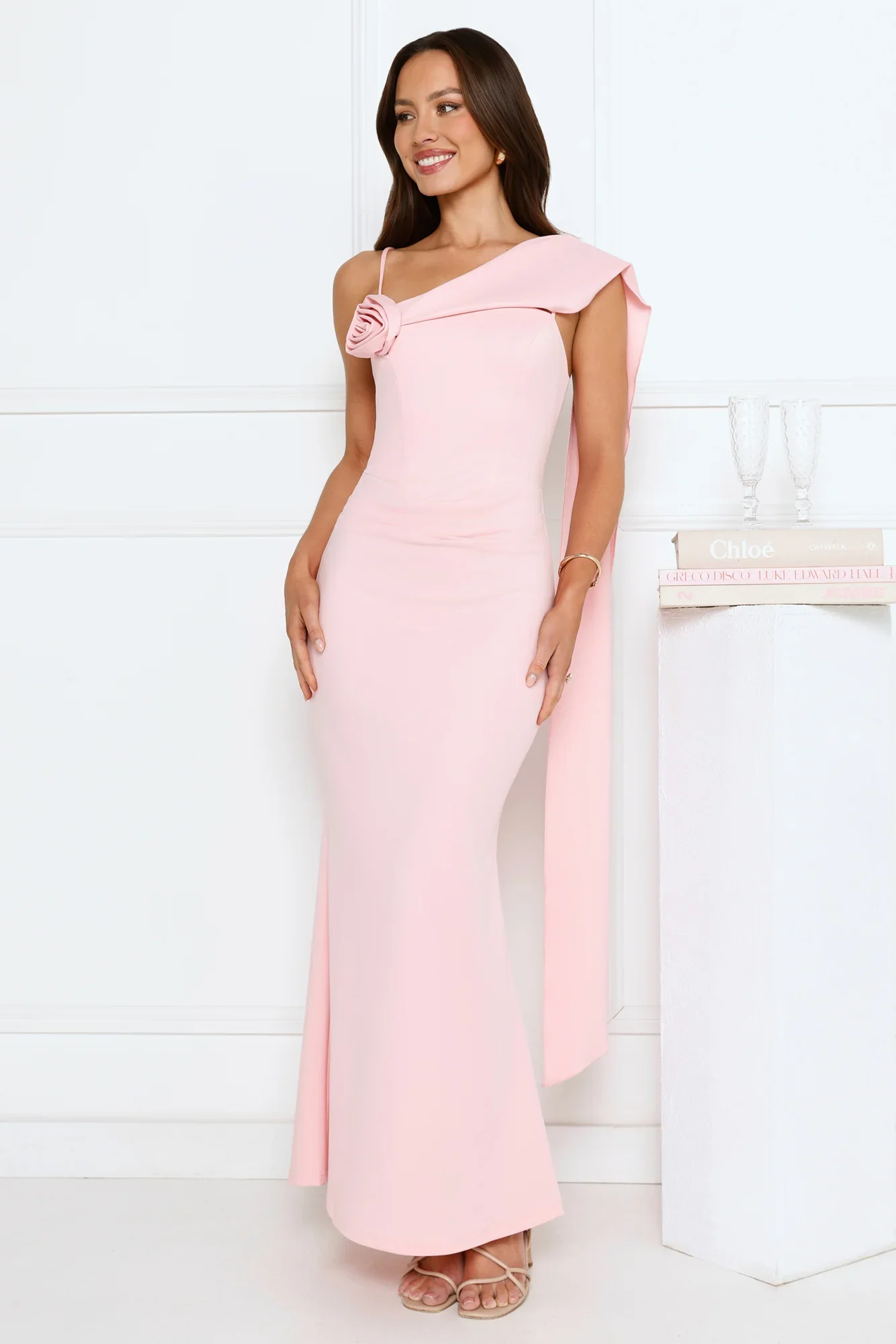 Luxe Frenzy Maxi Dress Pink