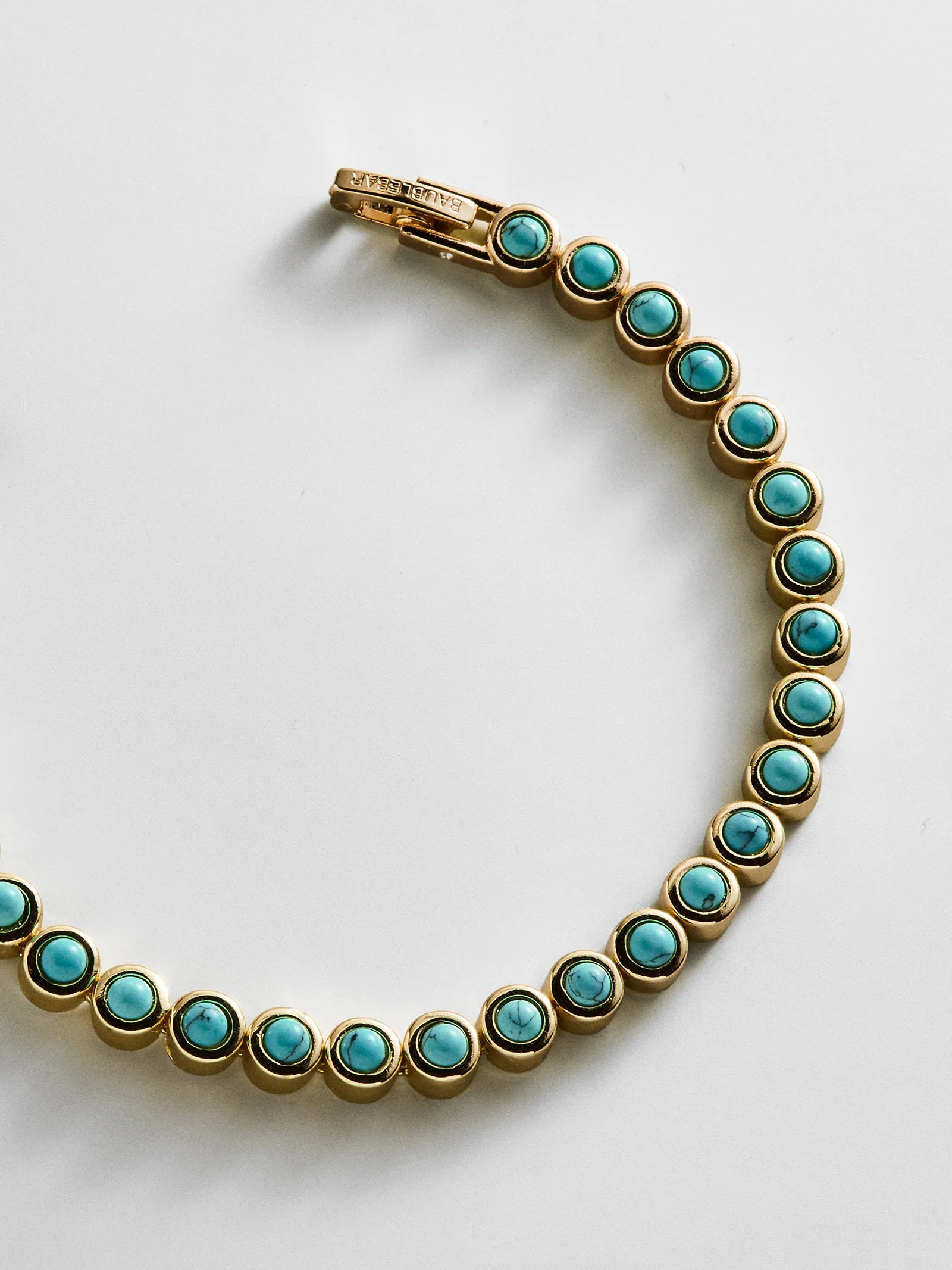 Nina Semi-Precious Bracelet - Gold/Turquoise