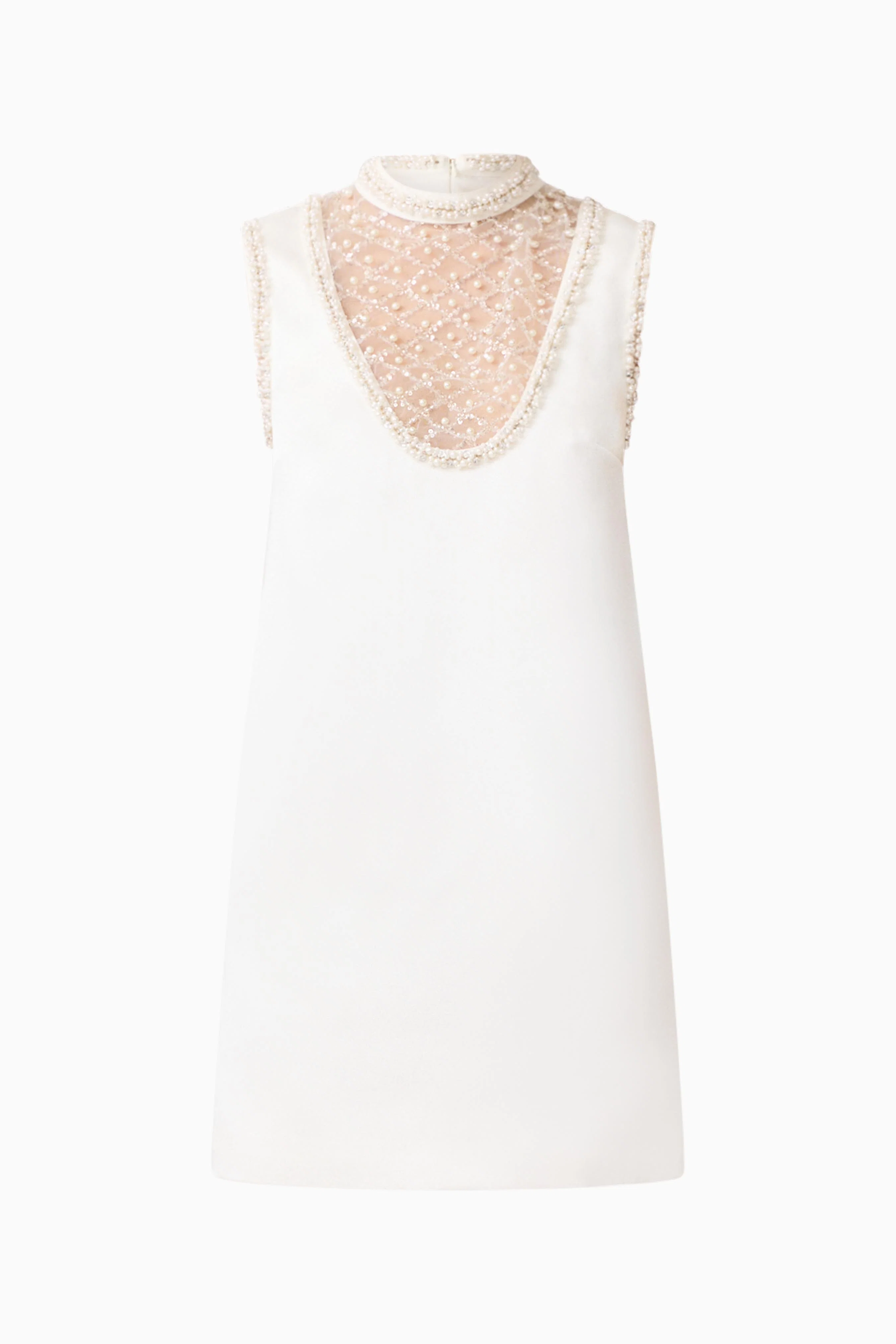 Espera Shift Mini Dress in White