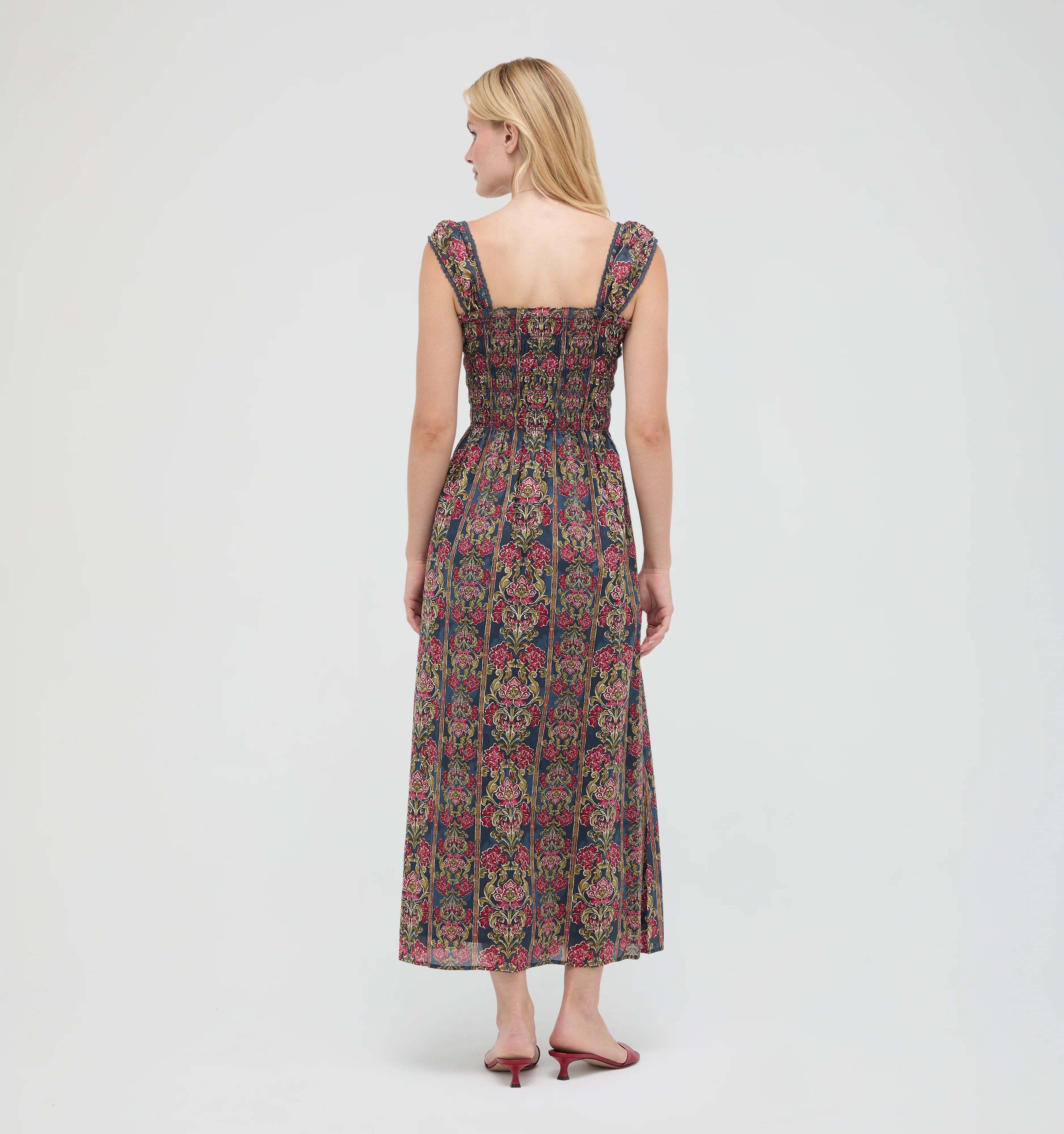The Harper Nap Dress -  Stowell Medallion Stripe