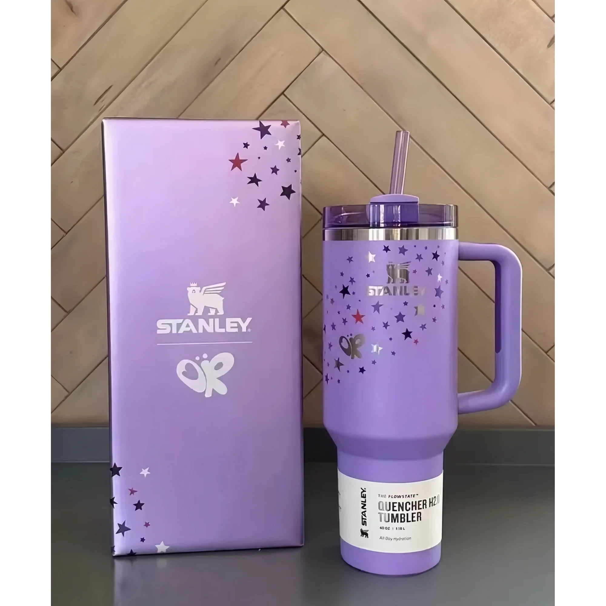 Stanley 40 oz Stainless Steel H2.0 Flowstate Quencher Tumbler-Cosmo Pink Valentine's Day