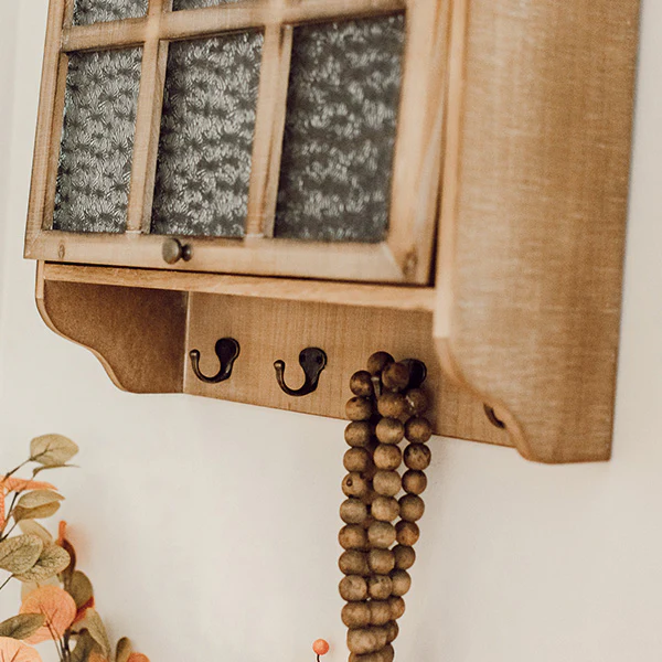 Multi-Functional Wooden Wall Cabinet