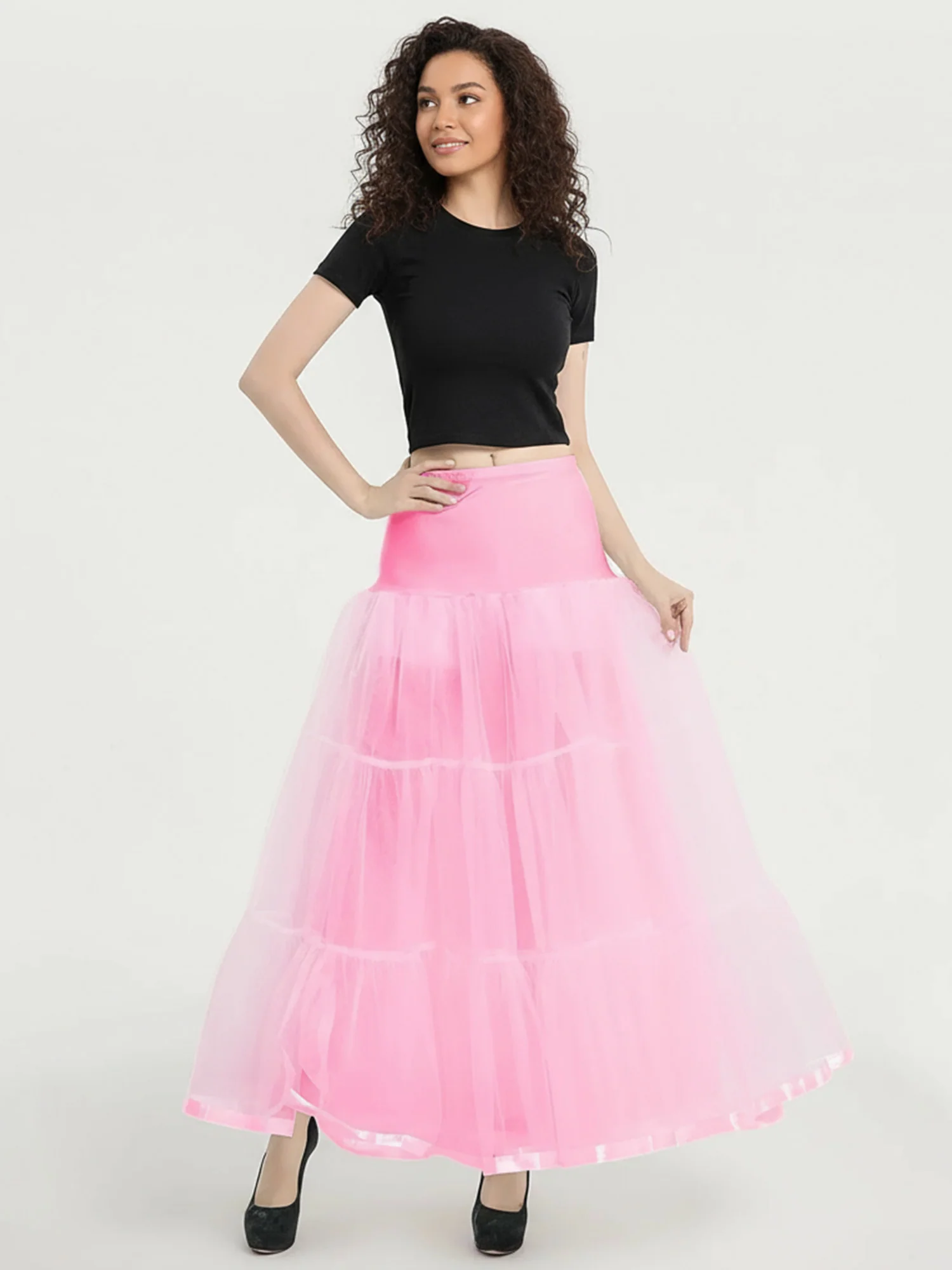 Pink Ankle-Length Petticoat
