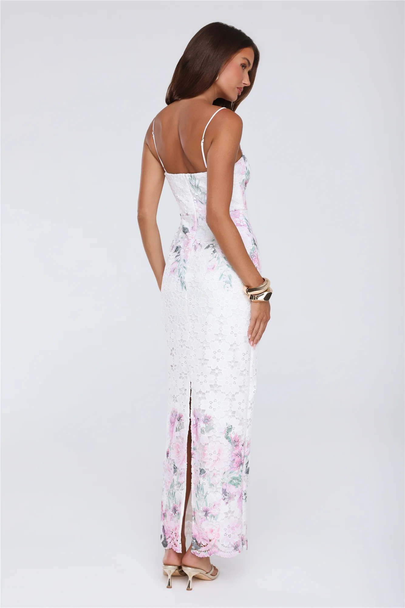 Wardrobe Flex Embroidered Maxi Dress White - luluinthesky