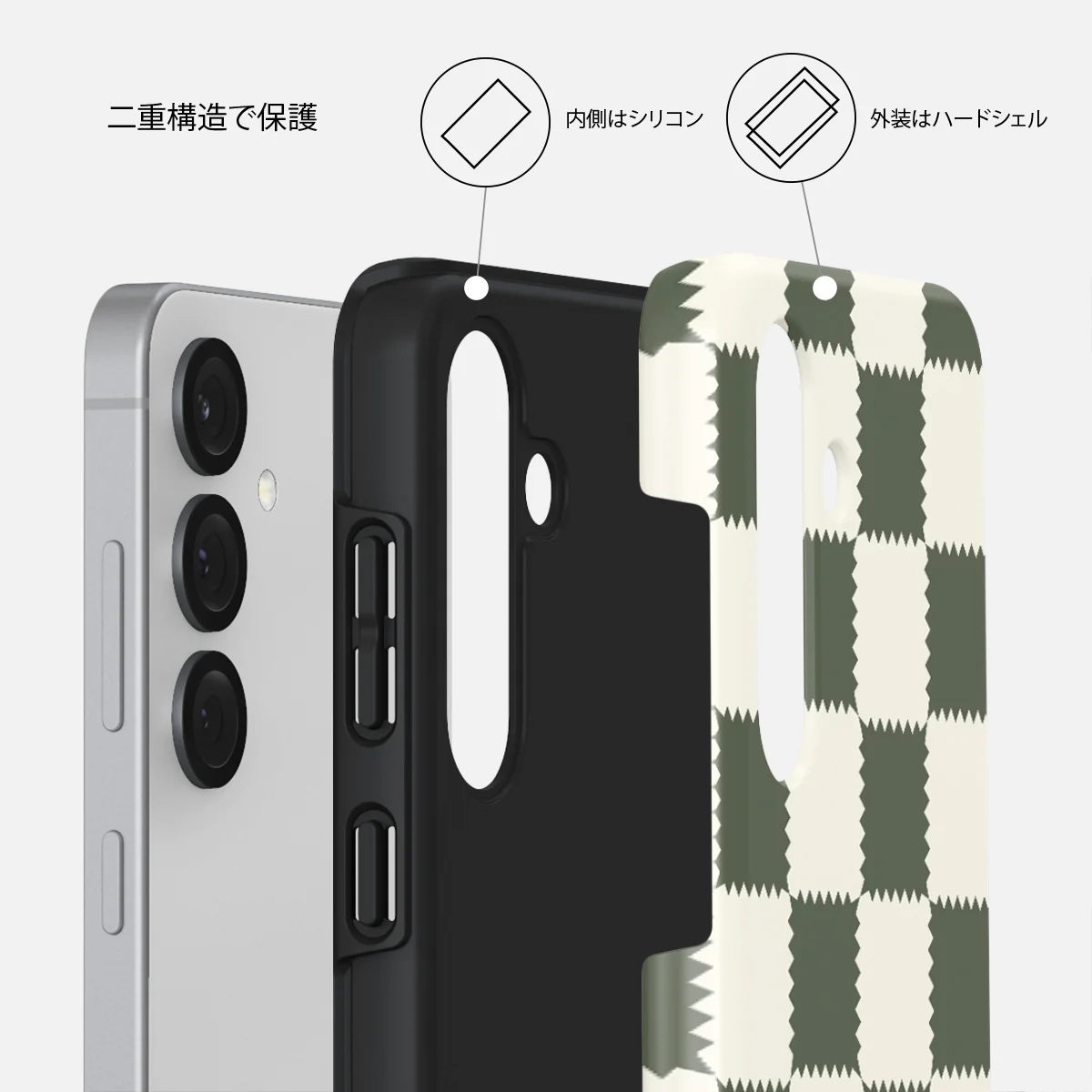 Retro Grid - Samsung Galaxy S25 Plus ケース