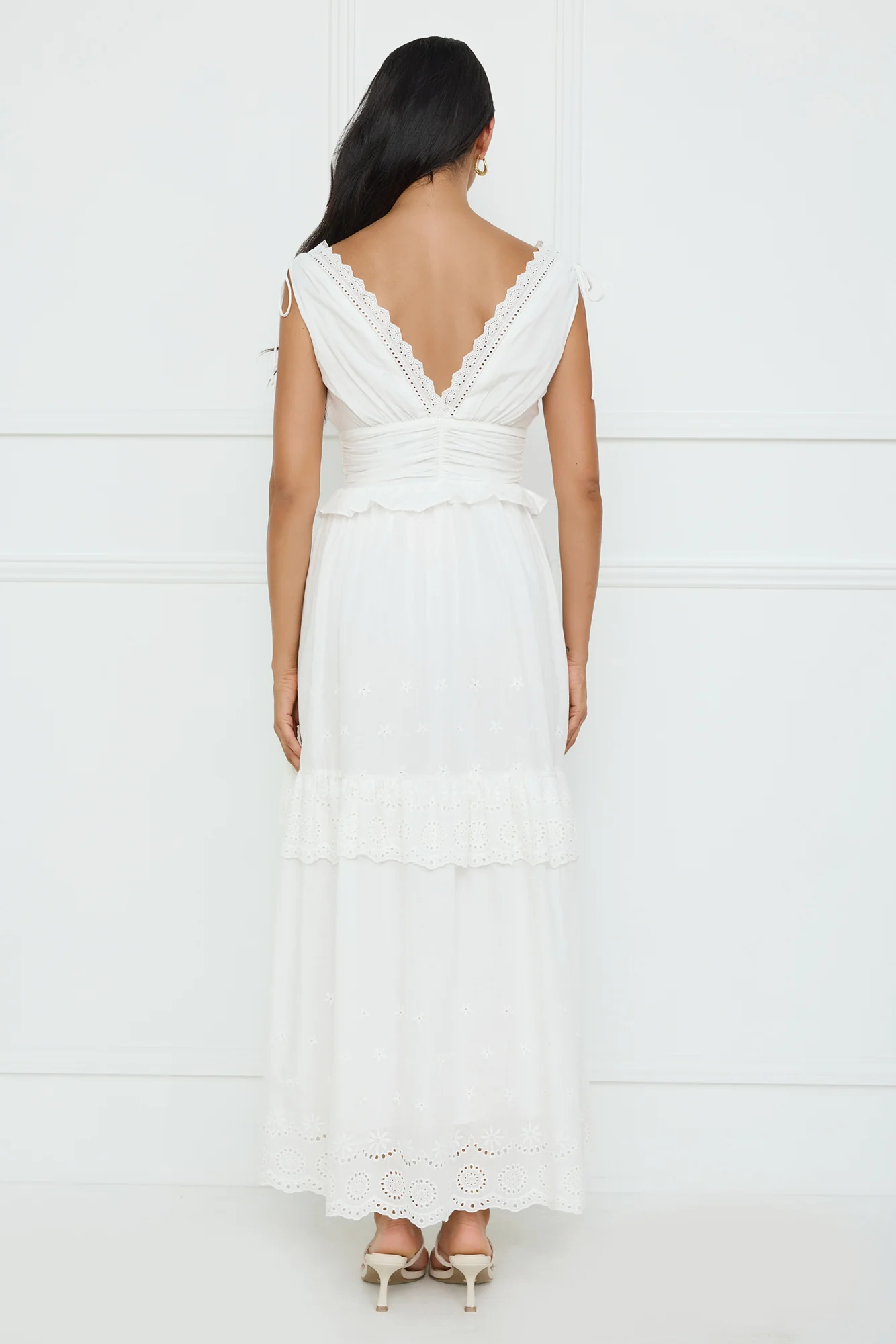 Desert Oasis Maxi Dress White - luluinthesky