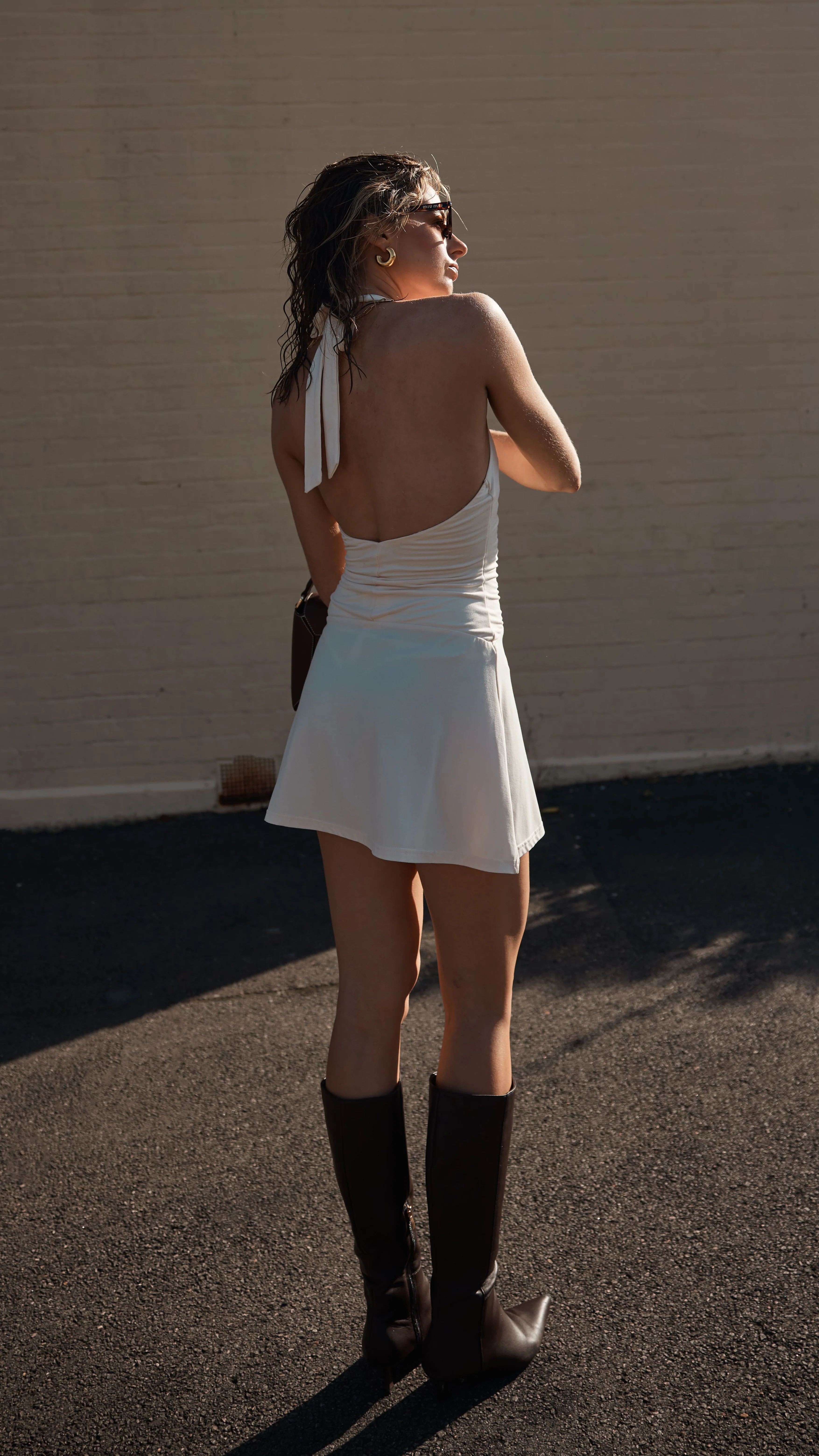 Milla Mini Dress - Cream - luluinthesky