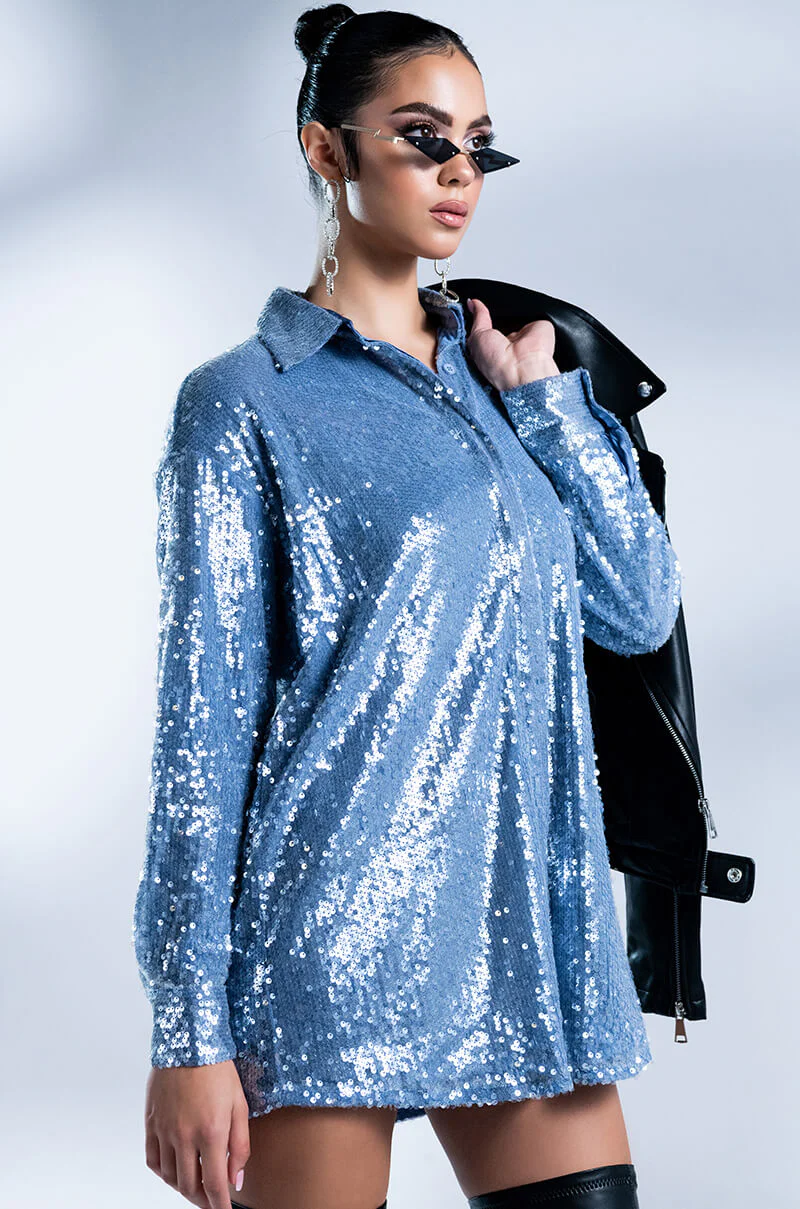 All That Sequin Mini Dress