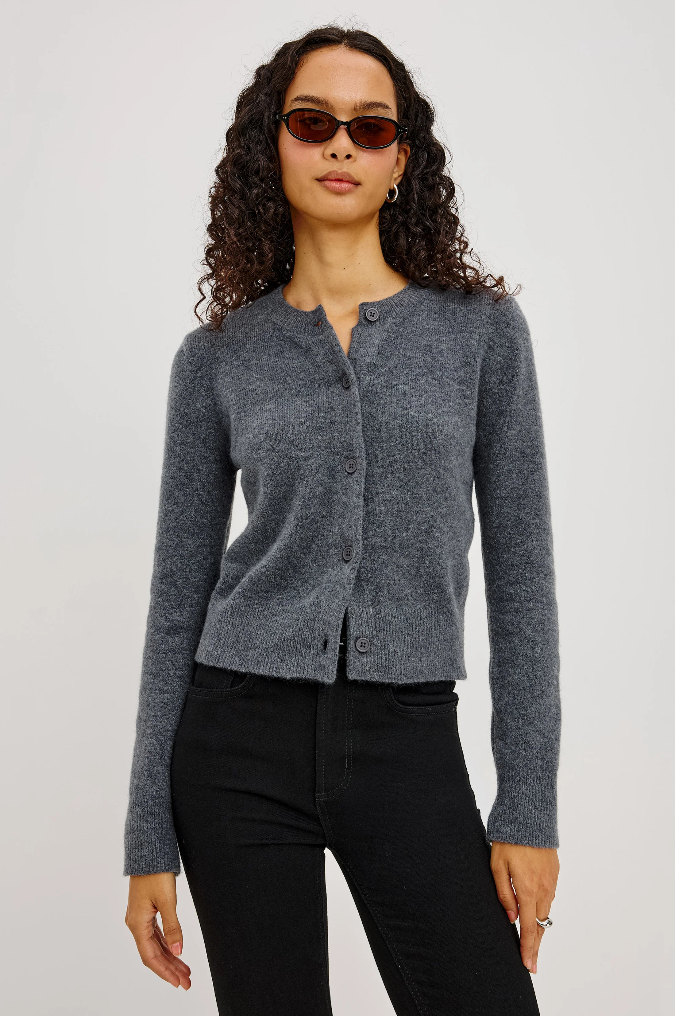 Matilda Cardigan - Charcoal