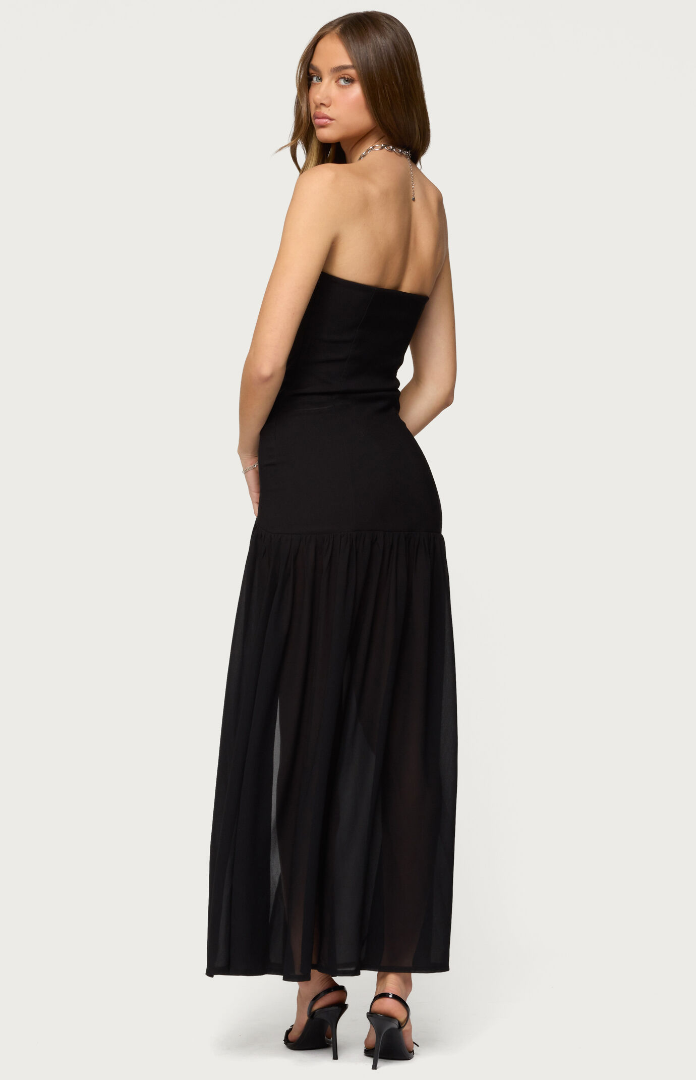 Edikted Marisa Strapless Maxi Dress
