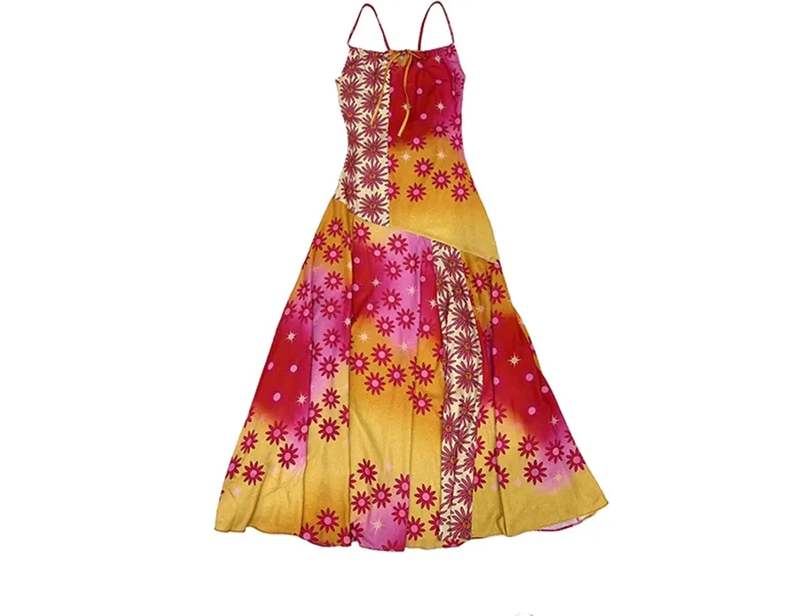 Printed Slit Maxi Dress